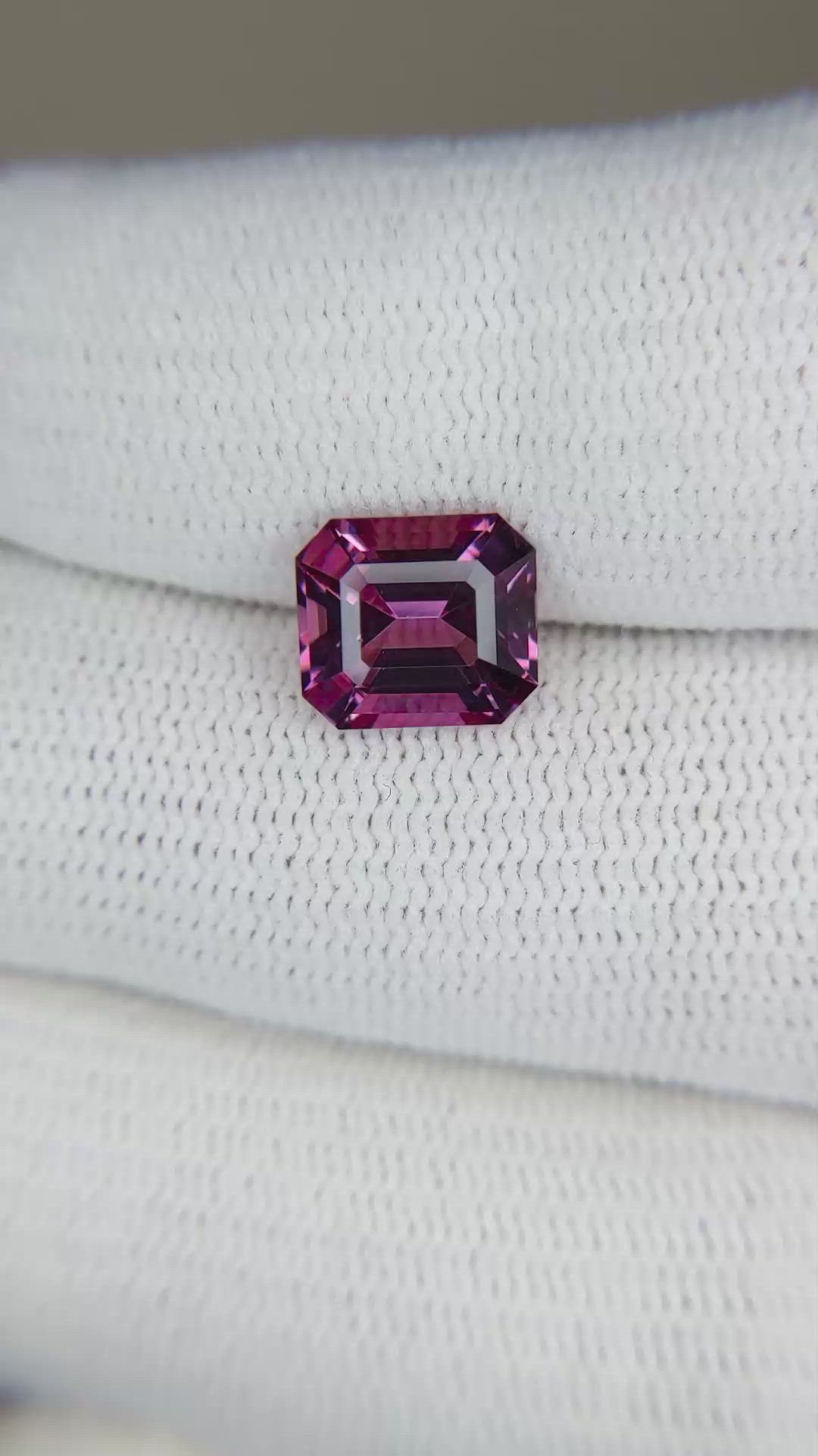 2.66 Ct. Rhodolite Garnet from Tanzania Size Video