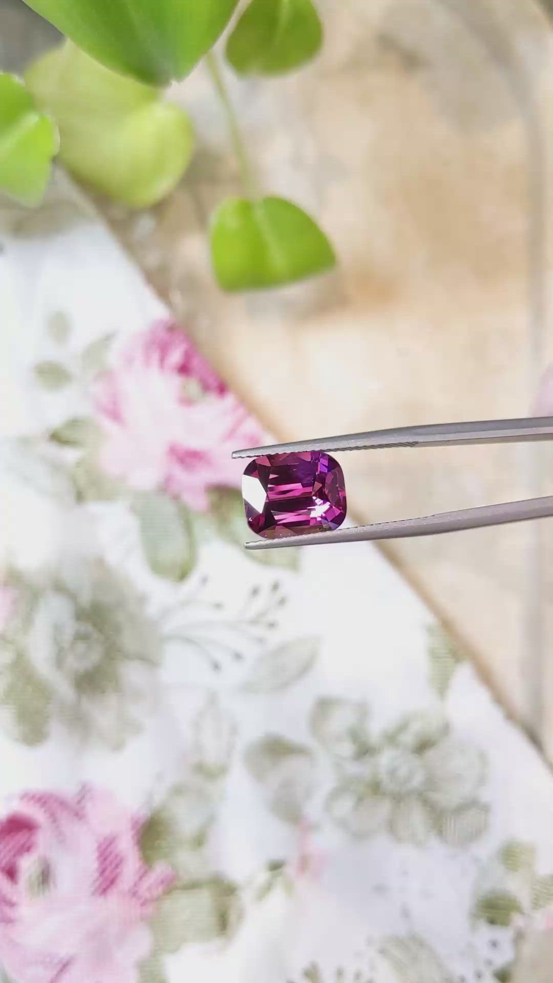 4.99 Ct. Rhodolite Garnet from Tanzania Size Video