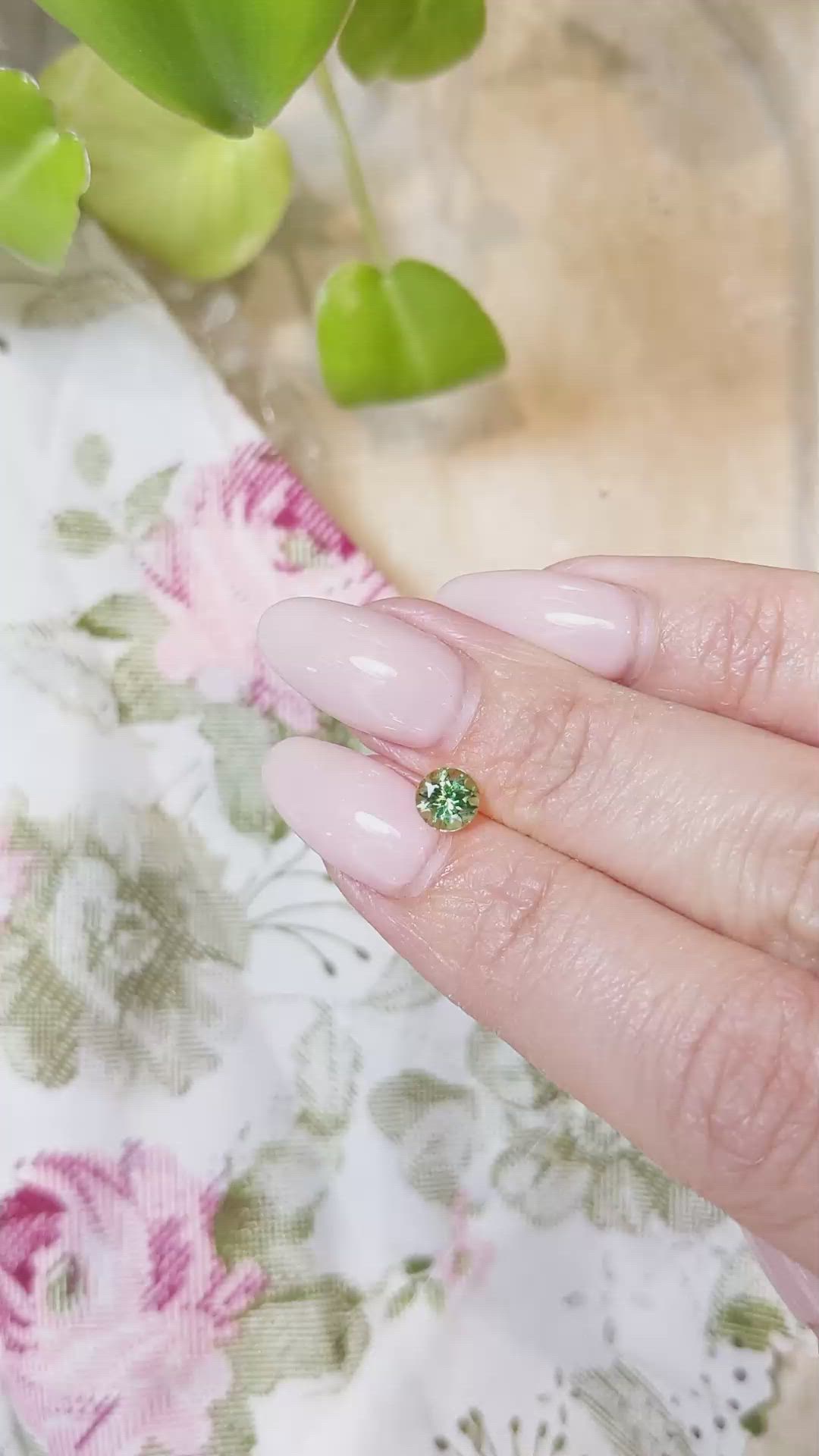 0.71 Ct. Tsavorite Garnet from Kenya Size Video