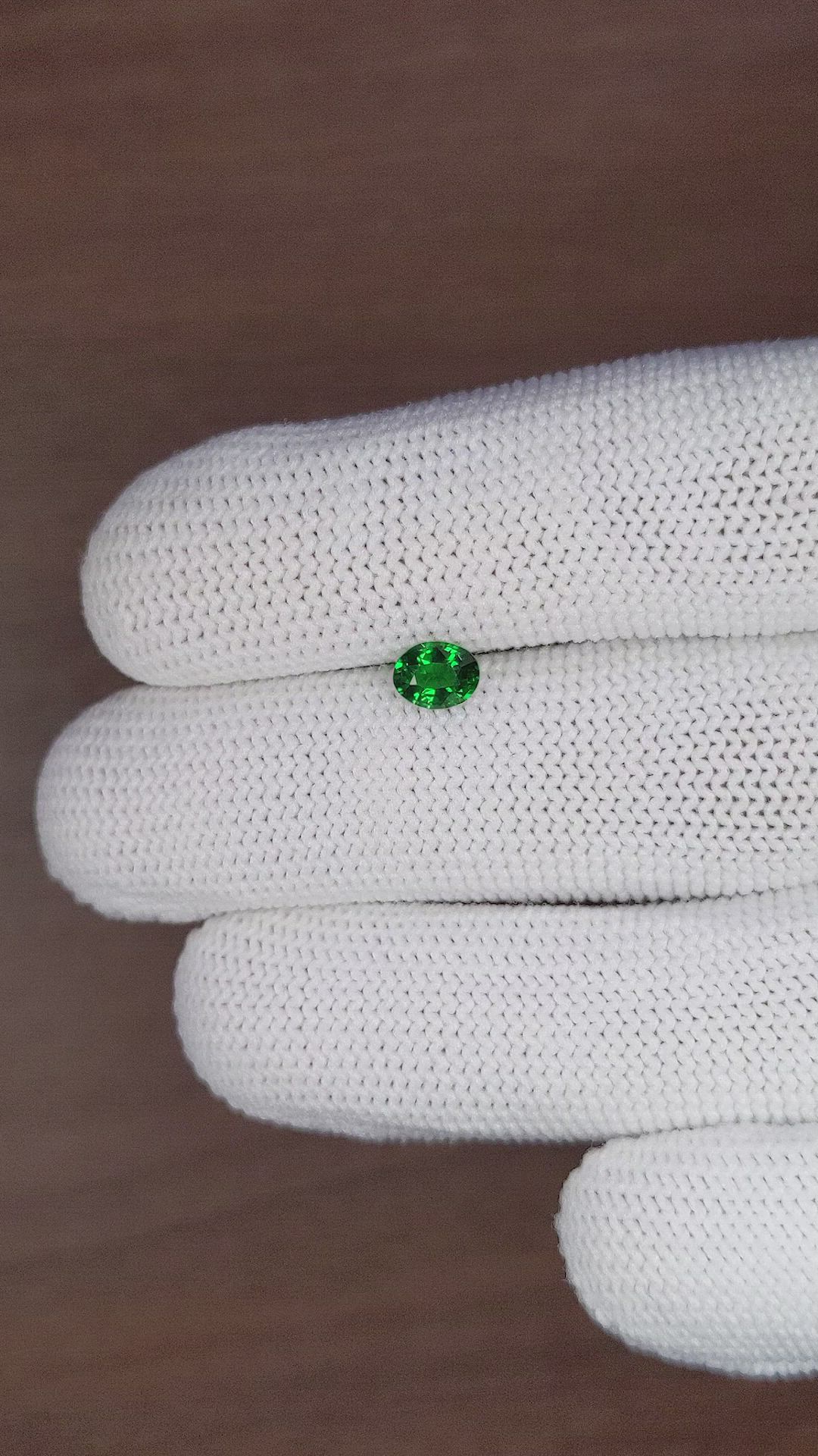 0.75 Ct. Tsavorite Garnet from Kenya Size Video