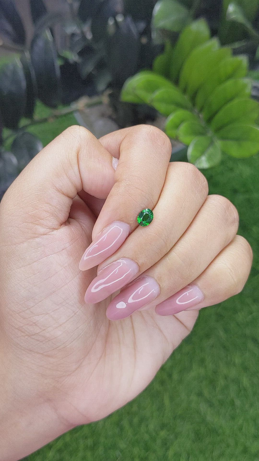 0.75 Ct. Tsavorite Garnet from Kenya Size Video