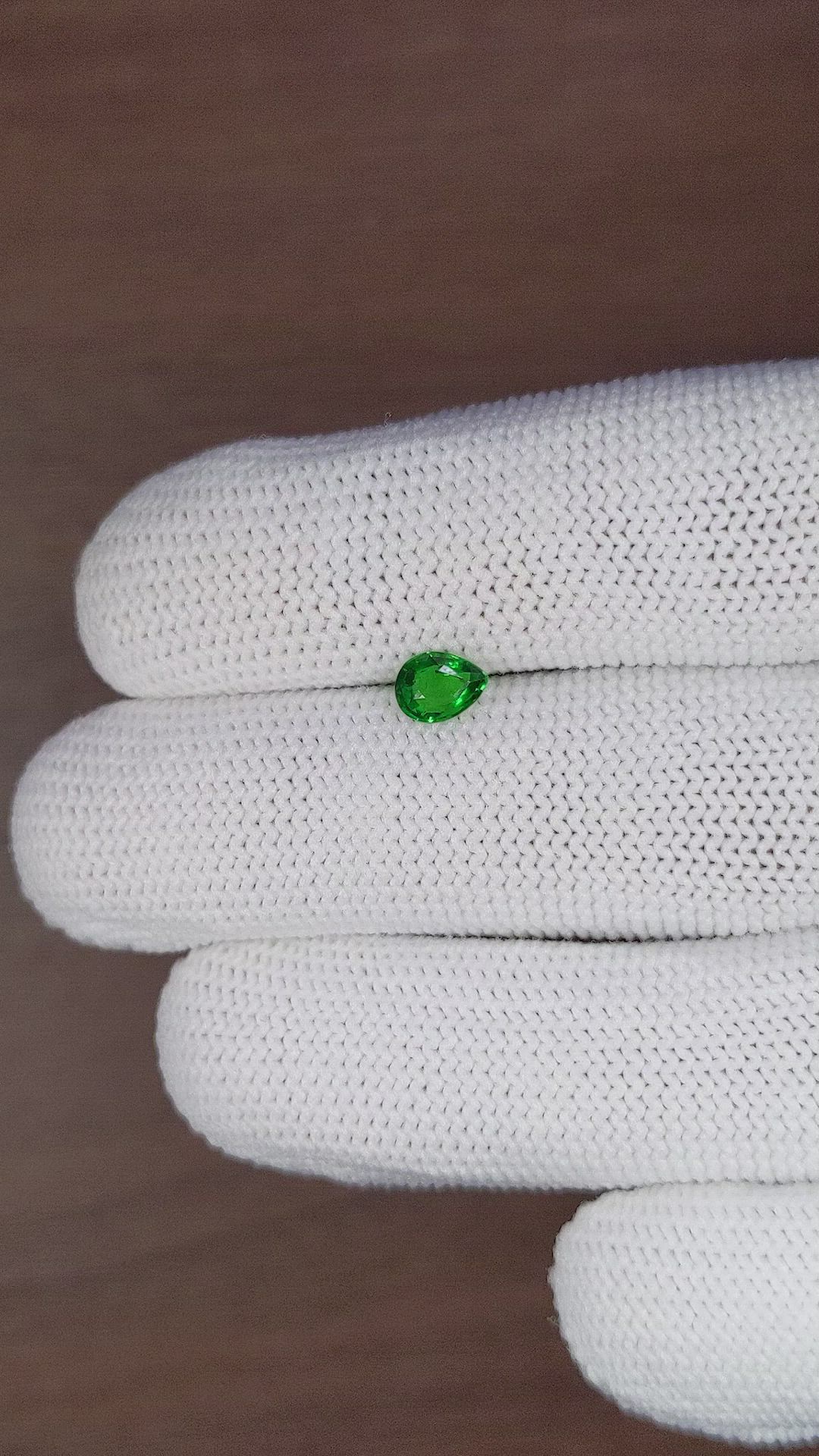 0.51 Ct. Tsavorite Garnet from Kenya Size Video