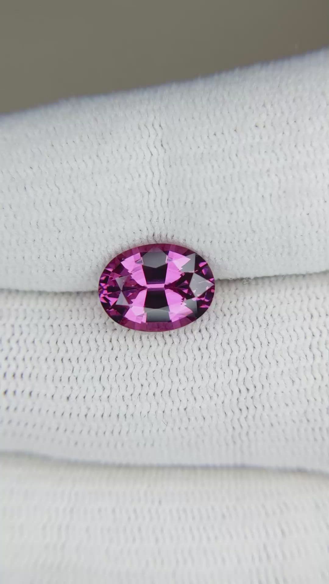 2.95 Ct. Rhodolite Garnet from Tanzania Size Video