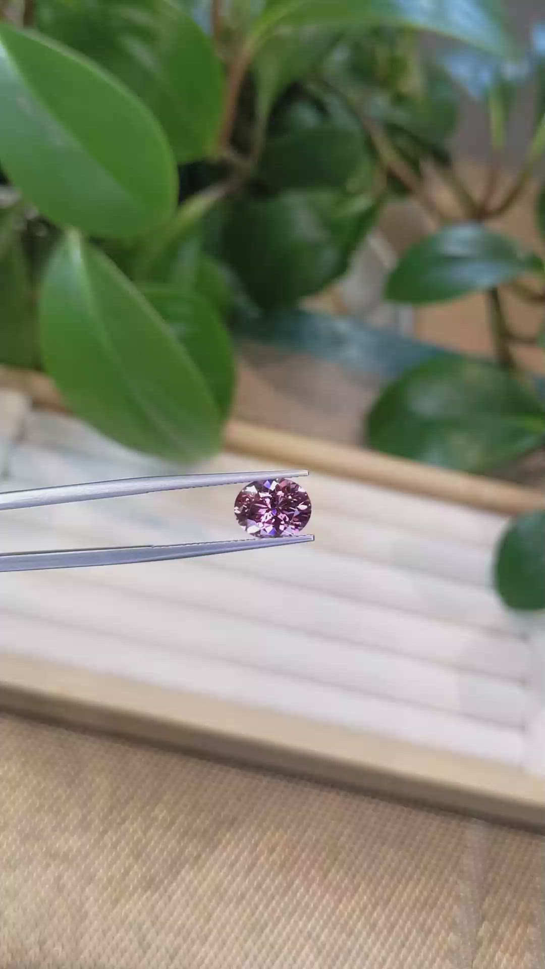 2.78 Ct. Pink Malaya Garnet from Tanzania Size Video