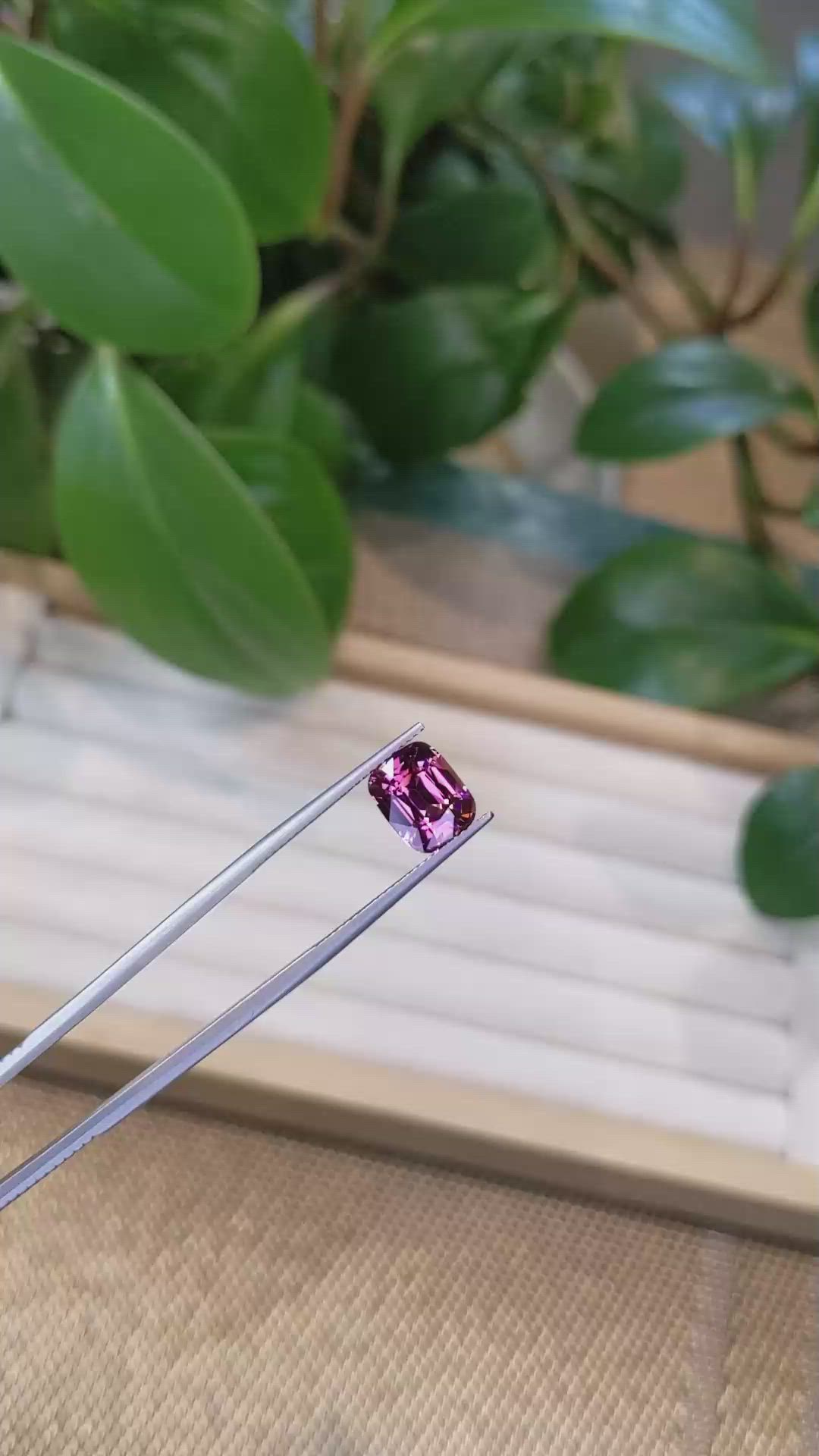 4.11 Ct. Rhodolite Garnet from Tanzania Size Video