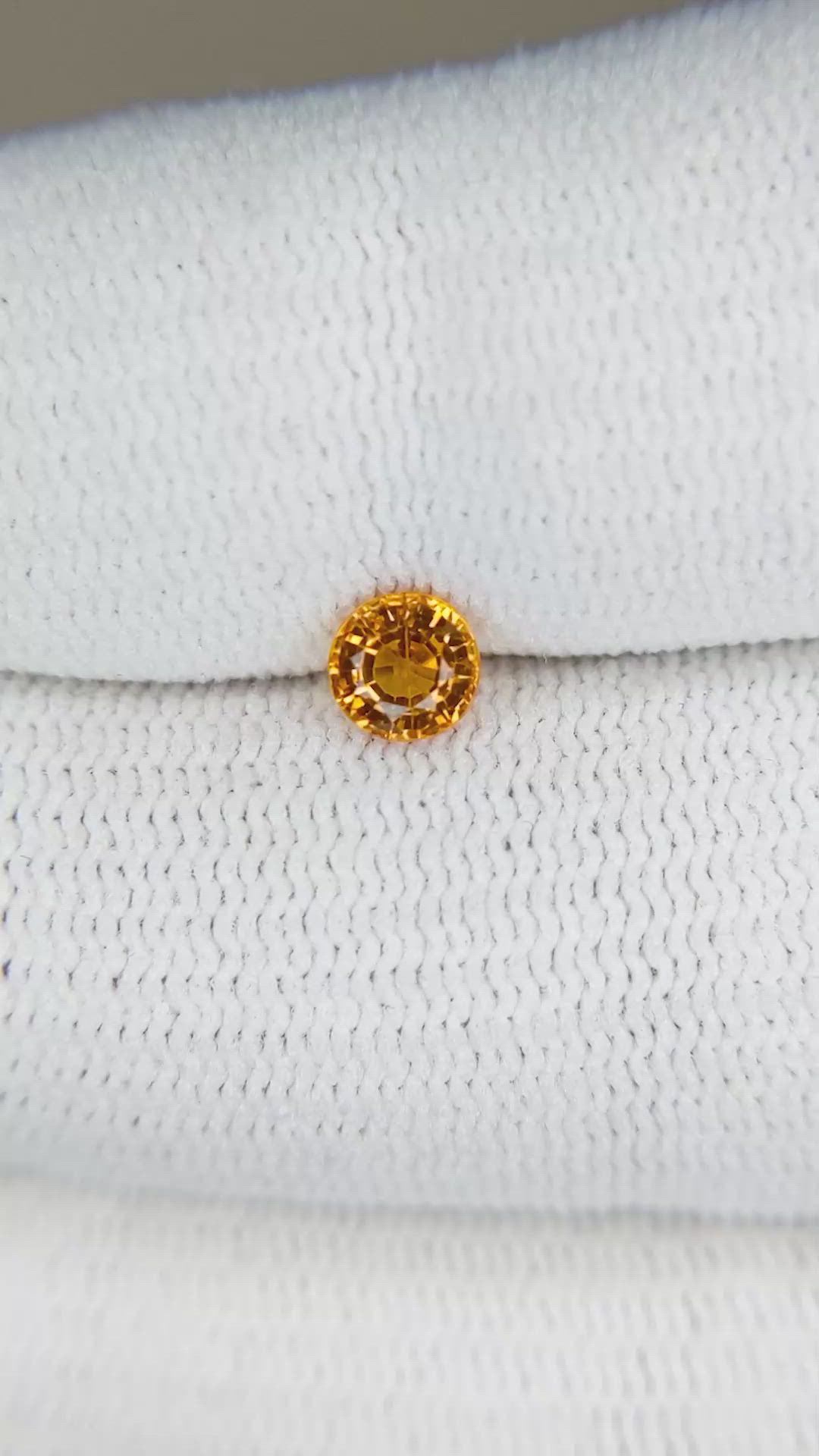 0.54 Ct. Spessartite Garnet from Namibia Size Video