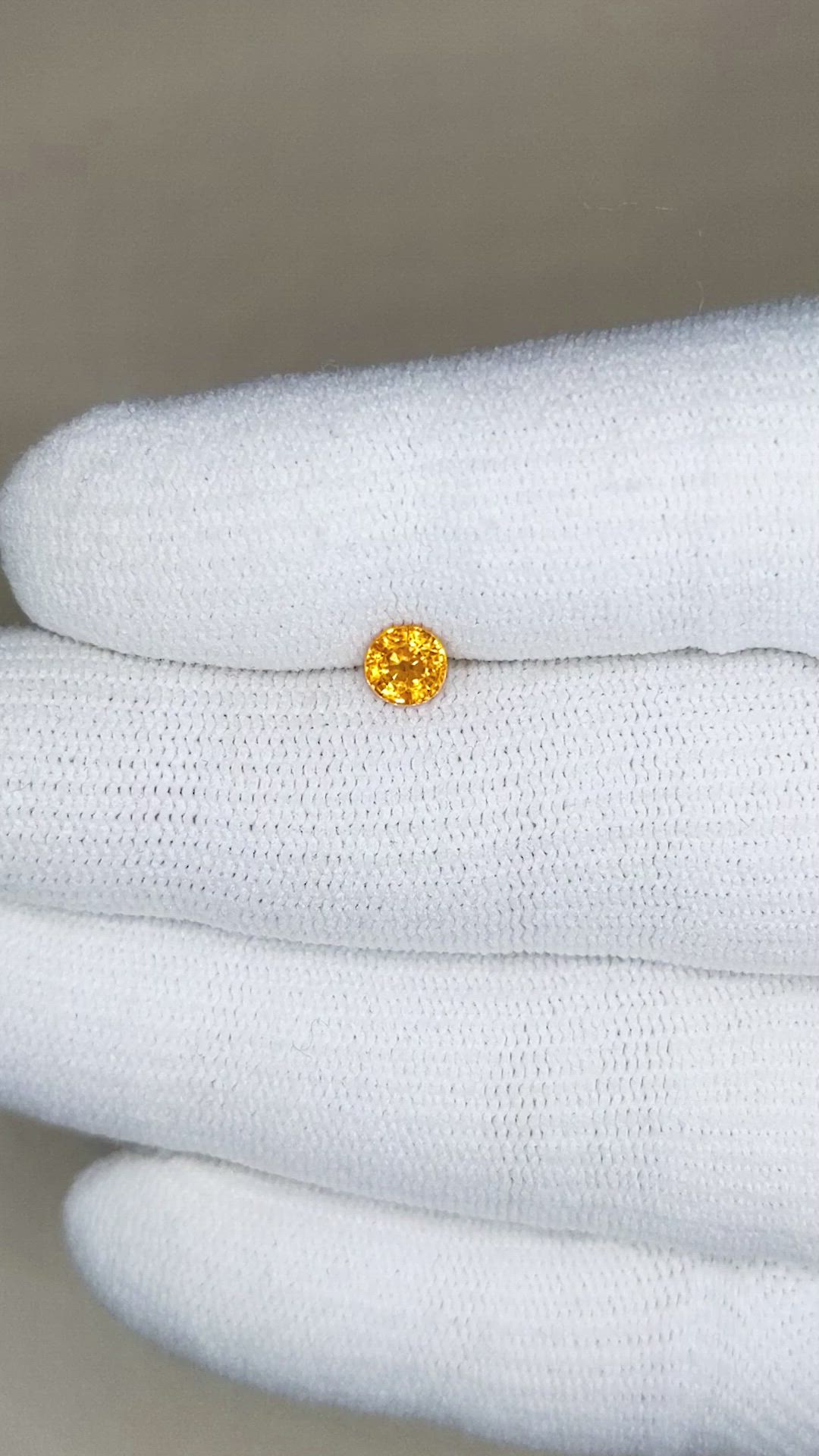 0.54 Ct. Spessartite Garnet from Namibia Size Video