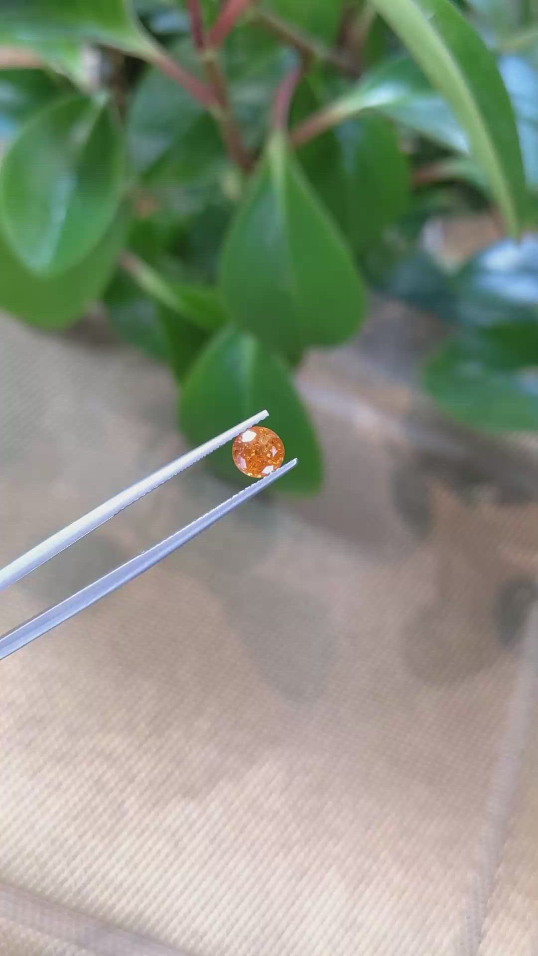 1.09 Ct. Spessartite Garnet from Nigeria Size Video