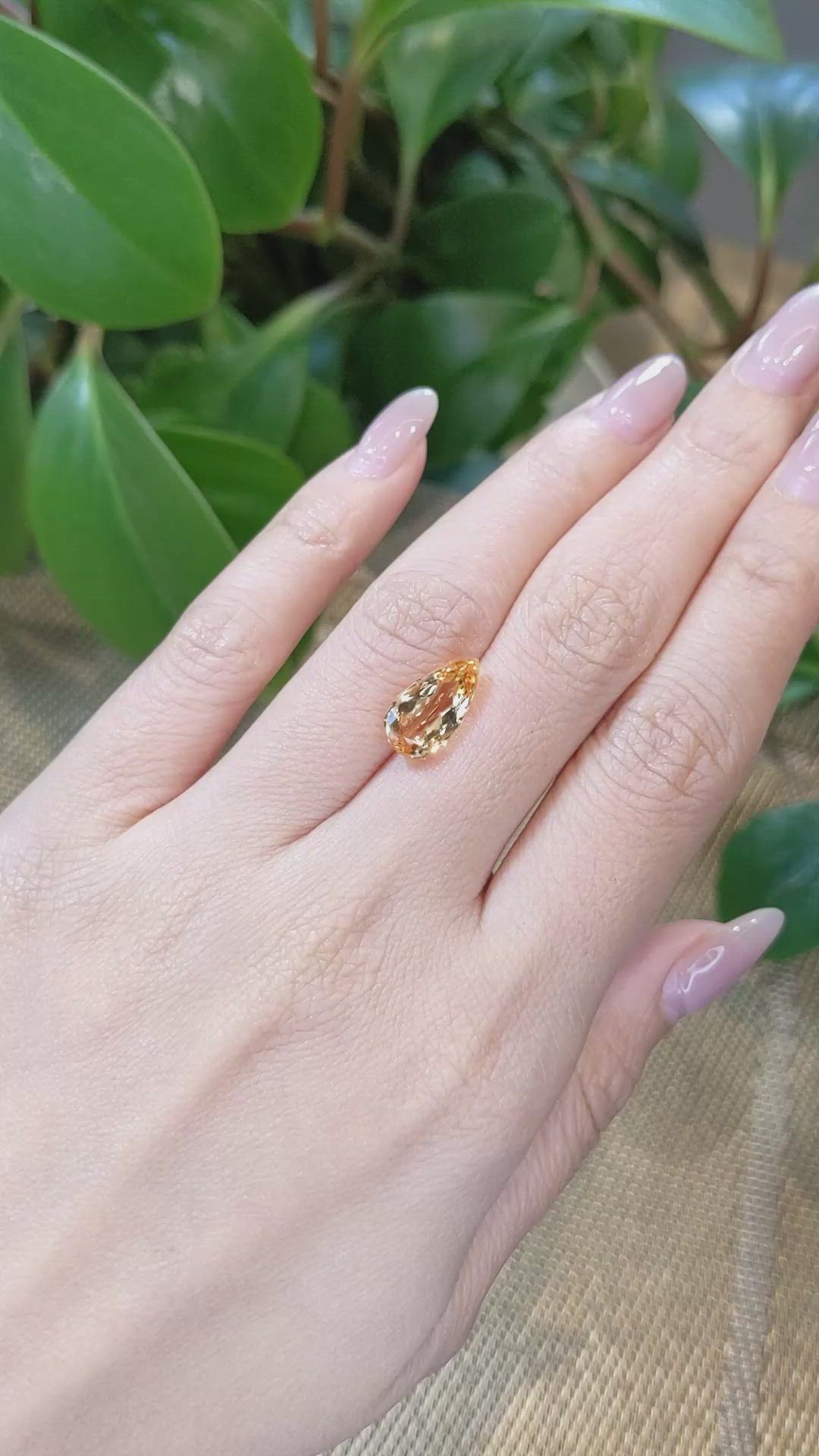 3.74 Ct. Precious Topaz from Brazil Size Video