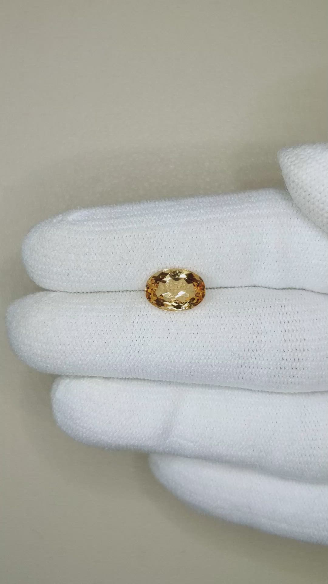 2.37 Ct. Precious Topaz from Brazil Size Video