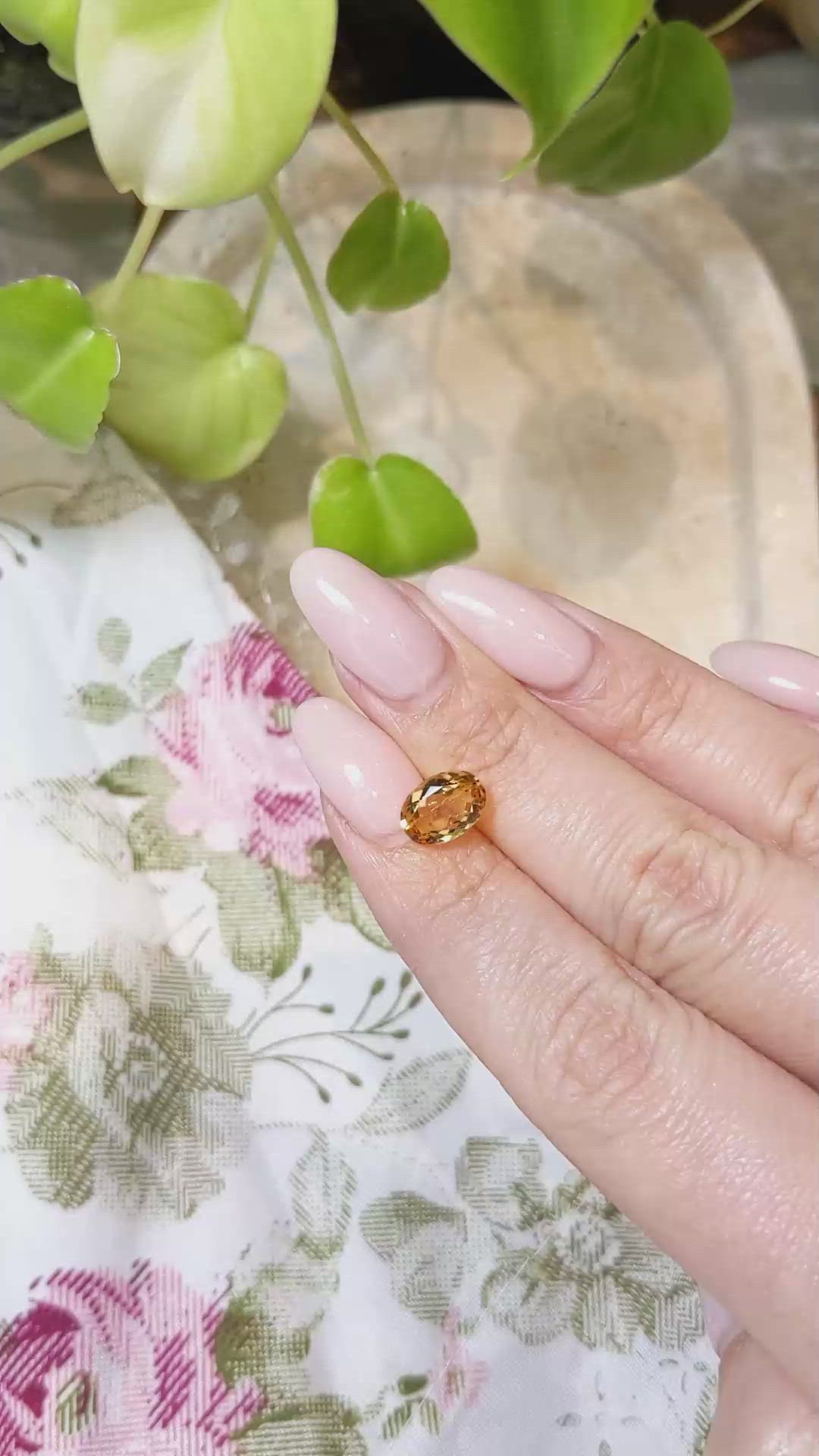 2.37 Ct. Precious Topaz from Brazil Size Video