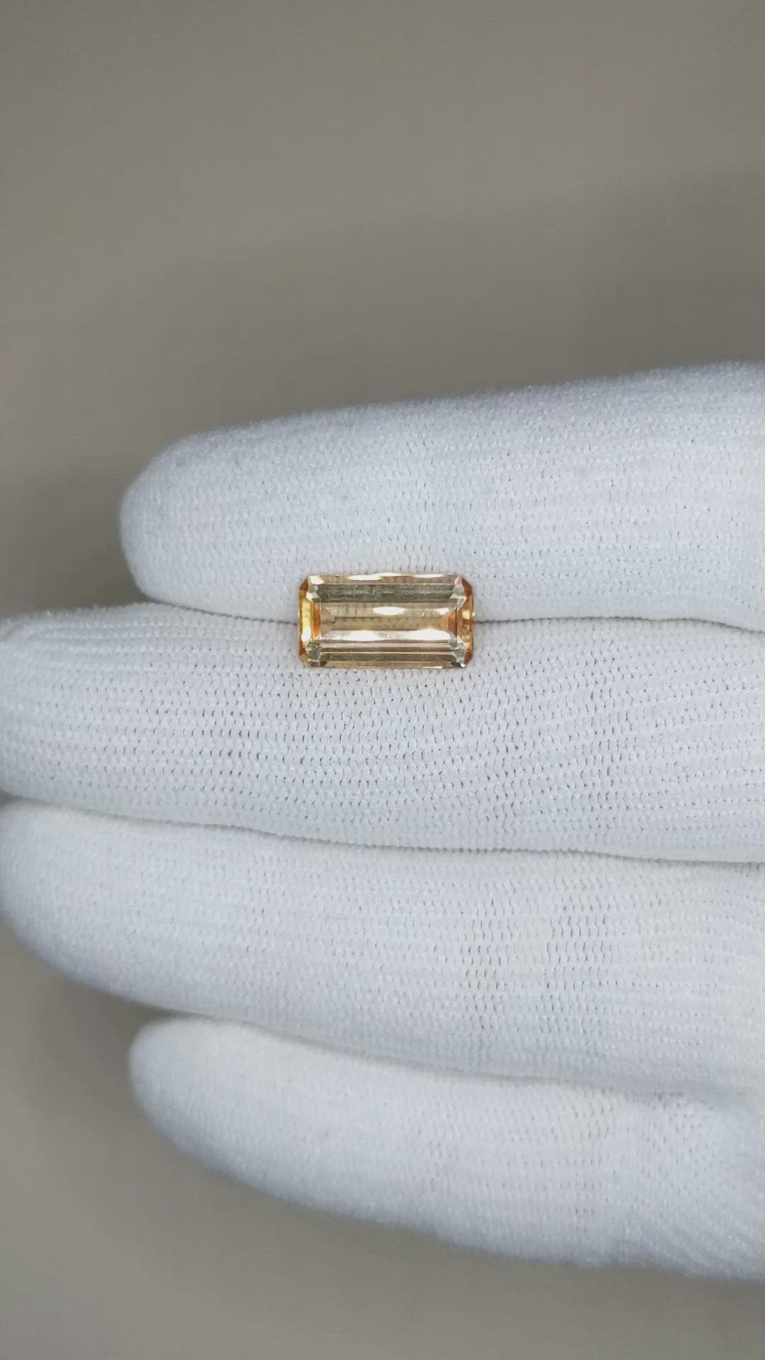 2.86 Ct. Precious Topaz from Brazil Size Video