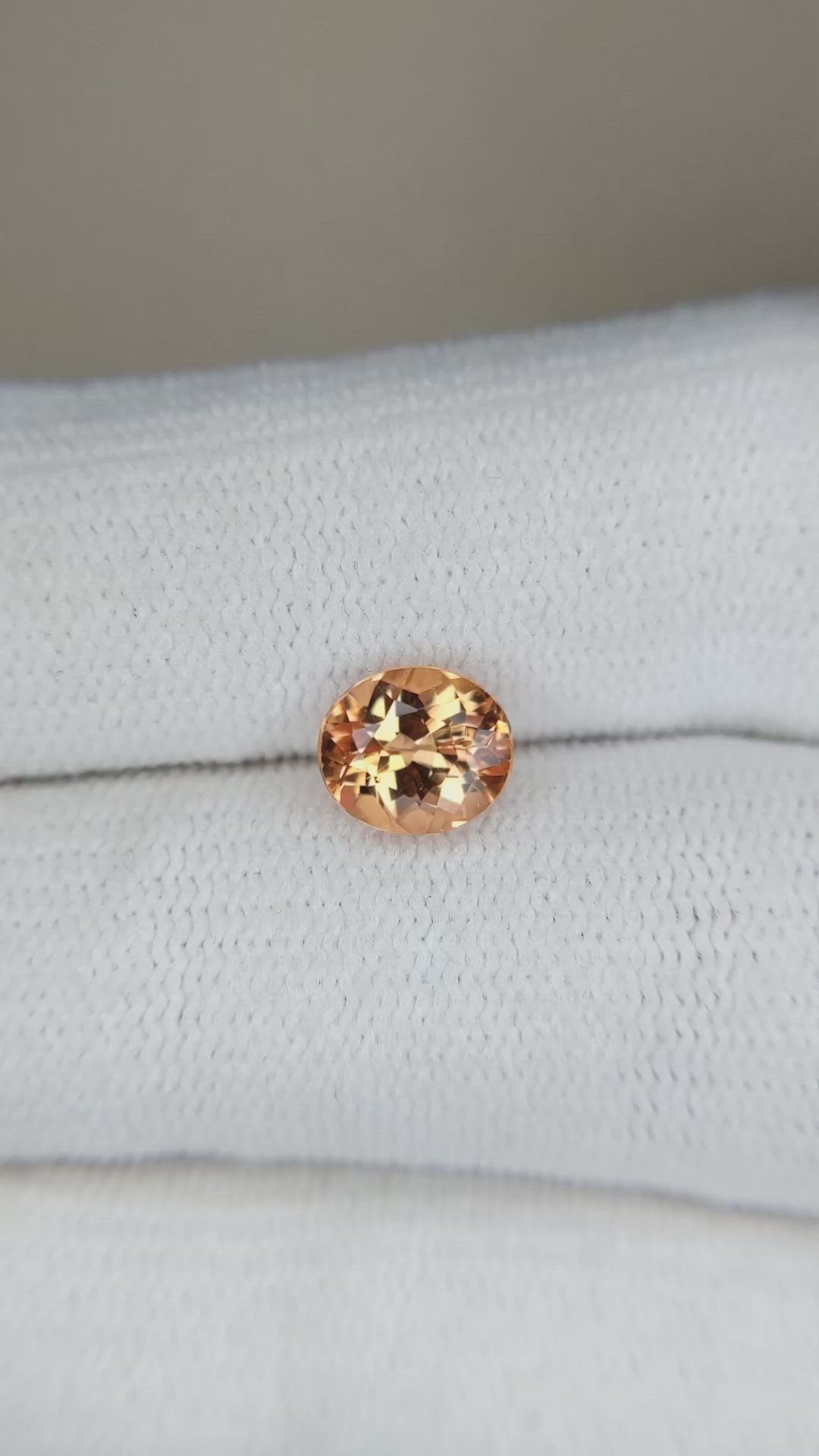 1.37 Ct. Precious Topaz from Brazil Size Video