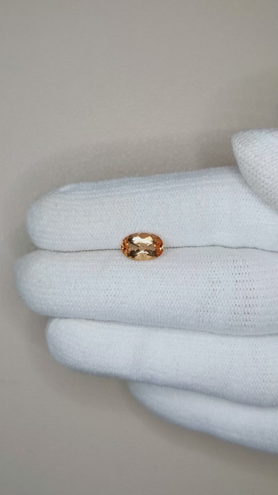 1.28 Ct. Precious Topaz from Brazil Size Video