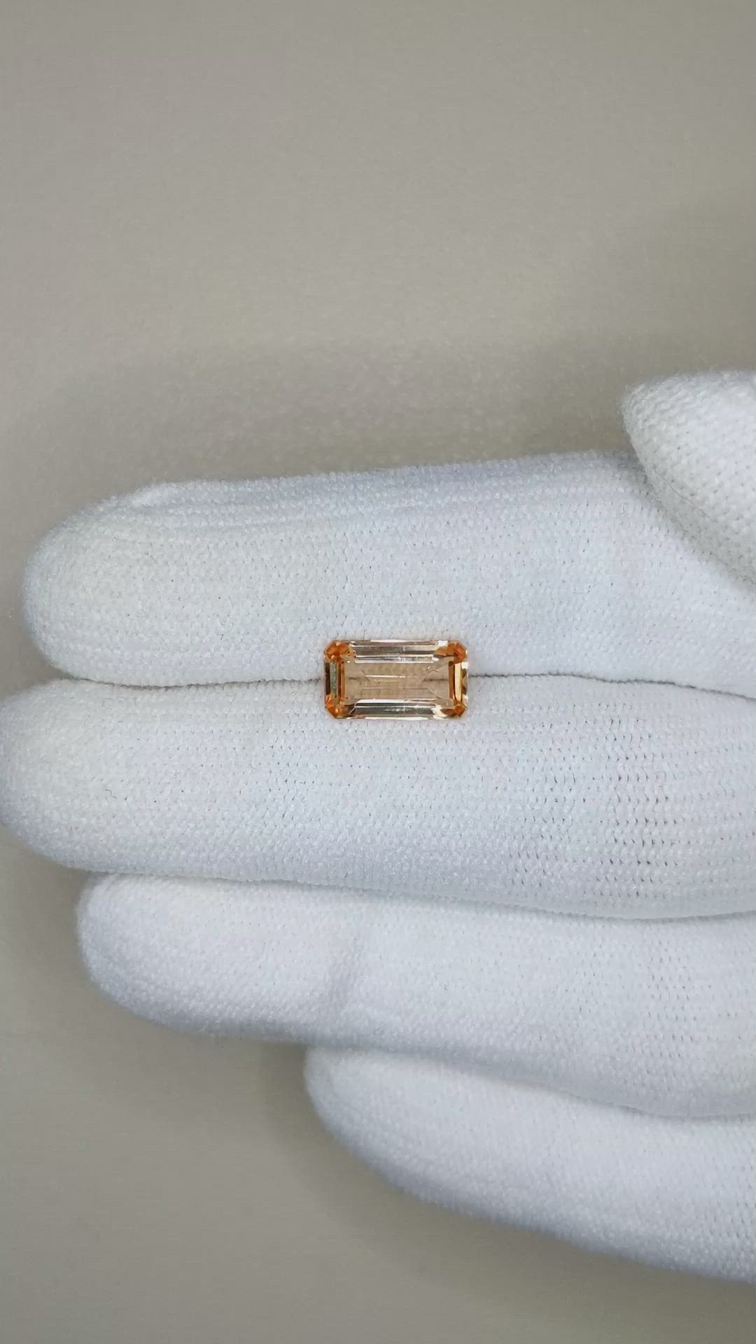 1.90 Ct. Precious Topaz from Brazil Size Video