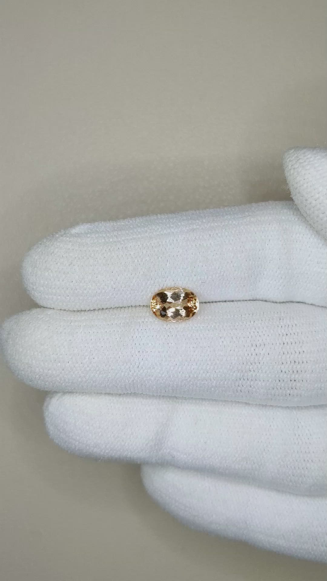 1.20 Ct. Precious Topaz from Brazil Size Video