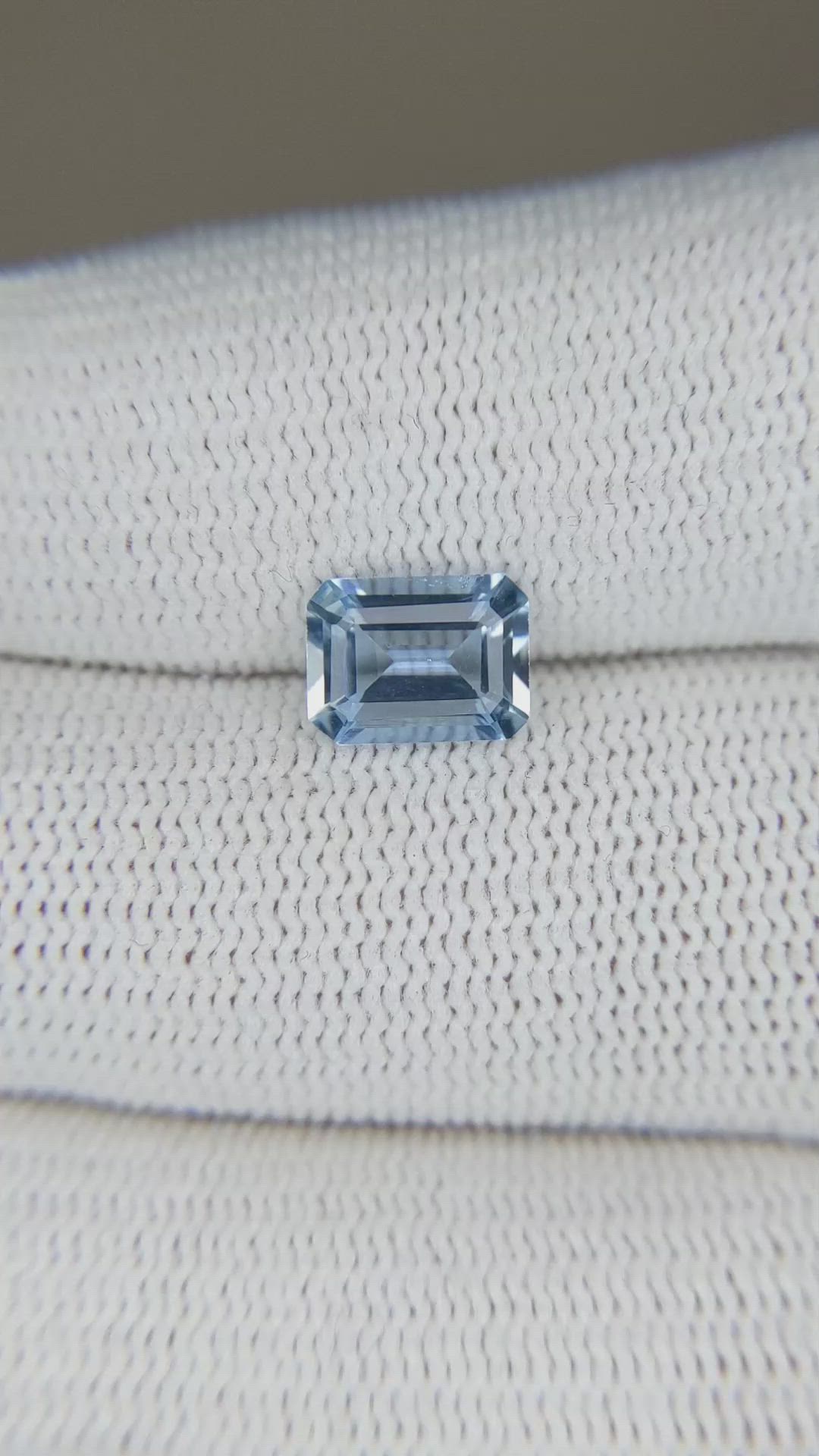 1.28 Ct. Aquamarine from Brazil Size Video