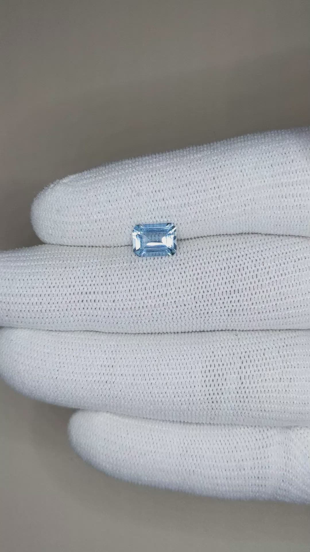 1.28 Ct. Aquamarine from Brazil Size Video