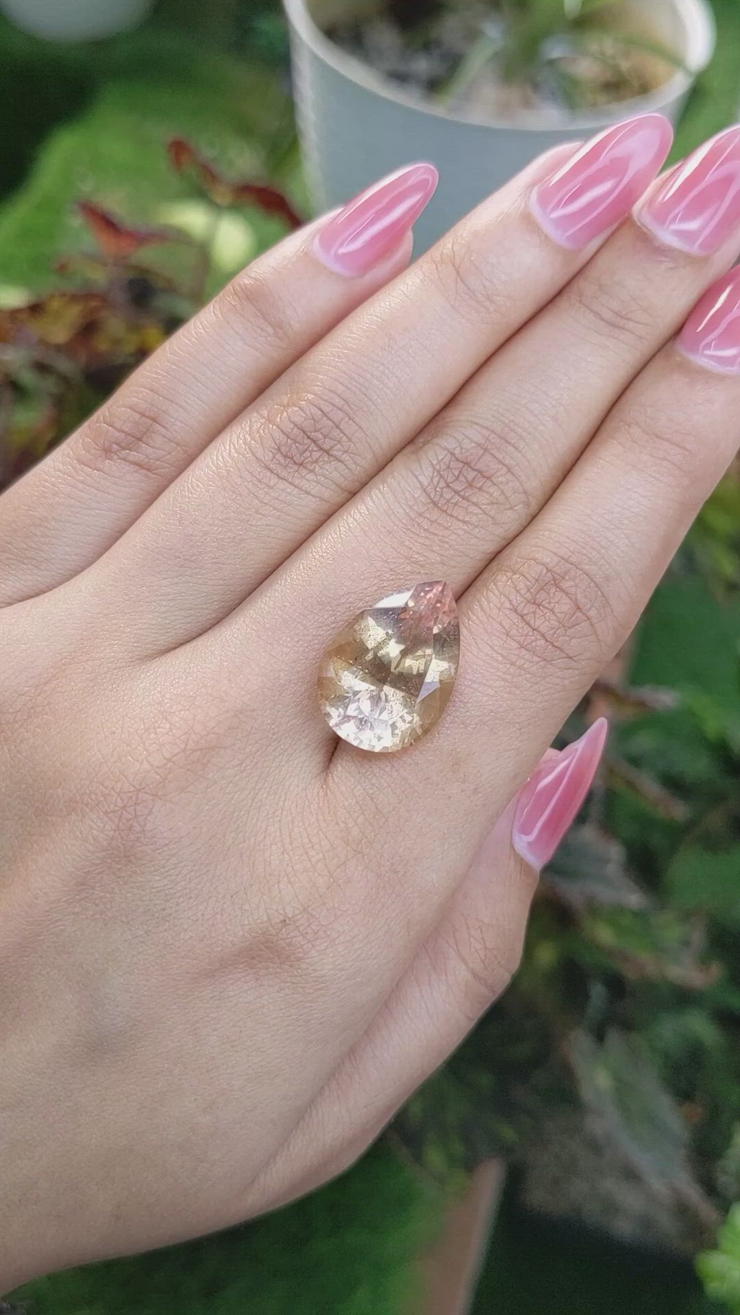 12.03 Ct. Ametrine from Ceylon (Sri Lanka) Size Video