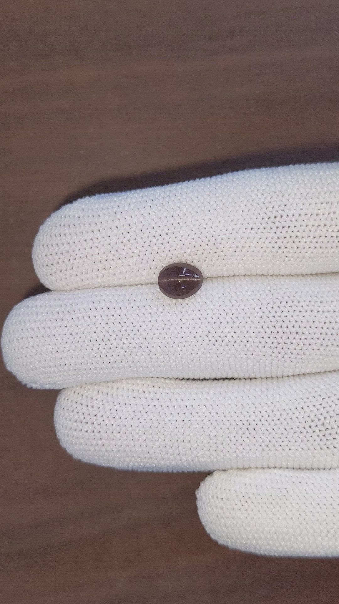 1.43 Ct. Cabochon Chrysoberyl from Ceylon (Sri Lanka) Size Video