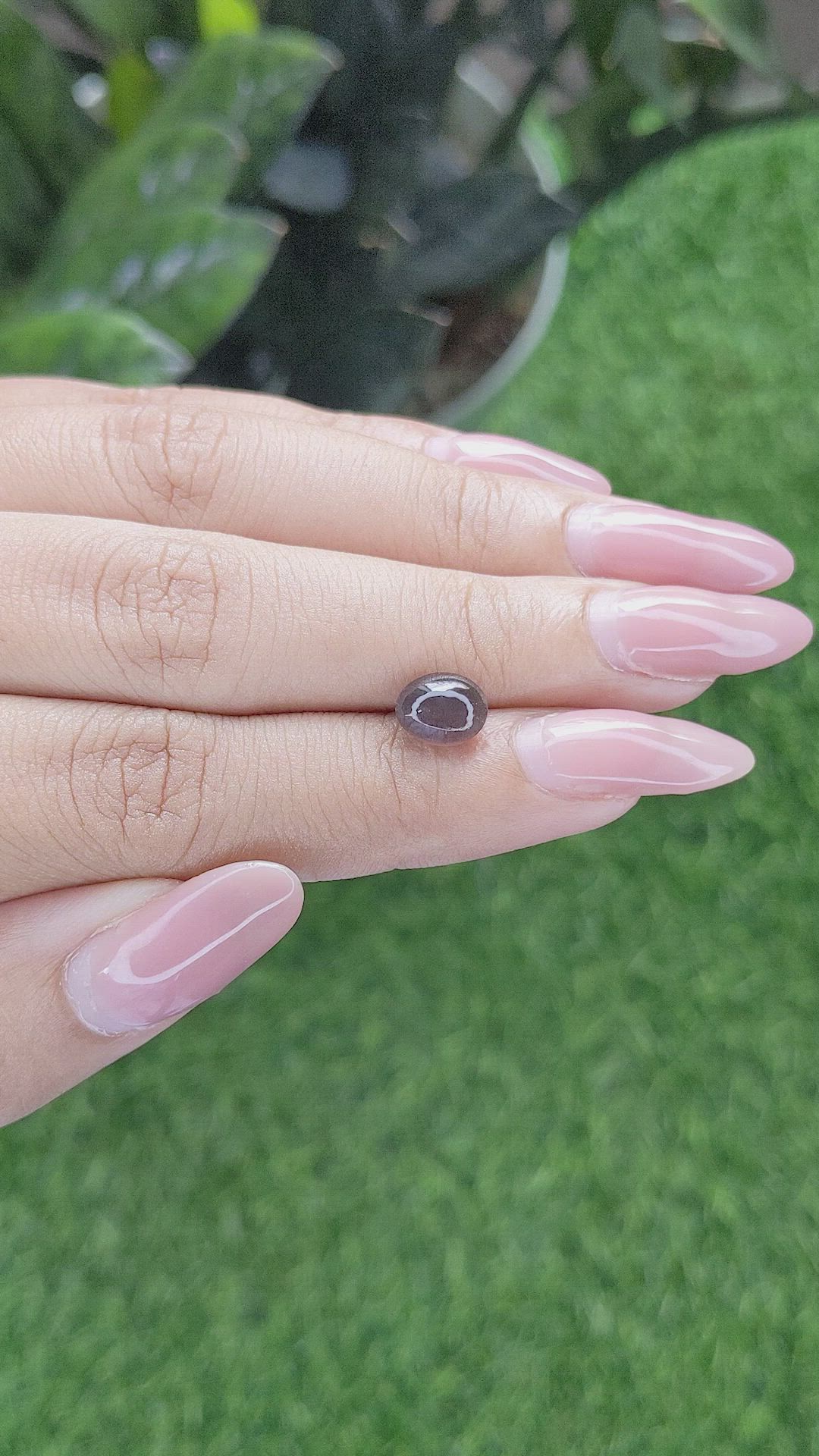 1.43 Ct. Cabochon Chrysoberyl from Ceylon (Sri Lanka) Size Video