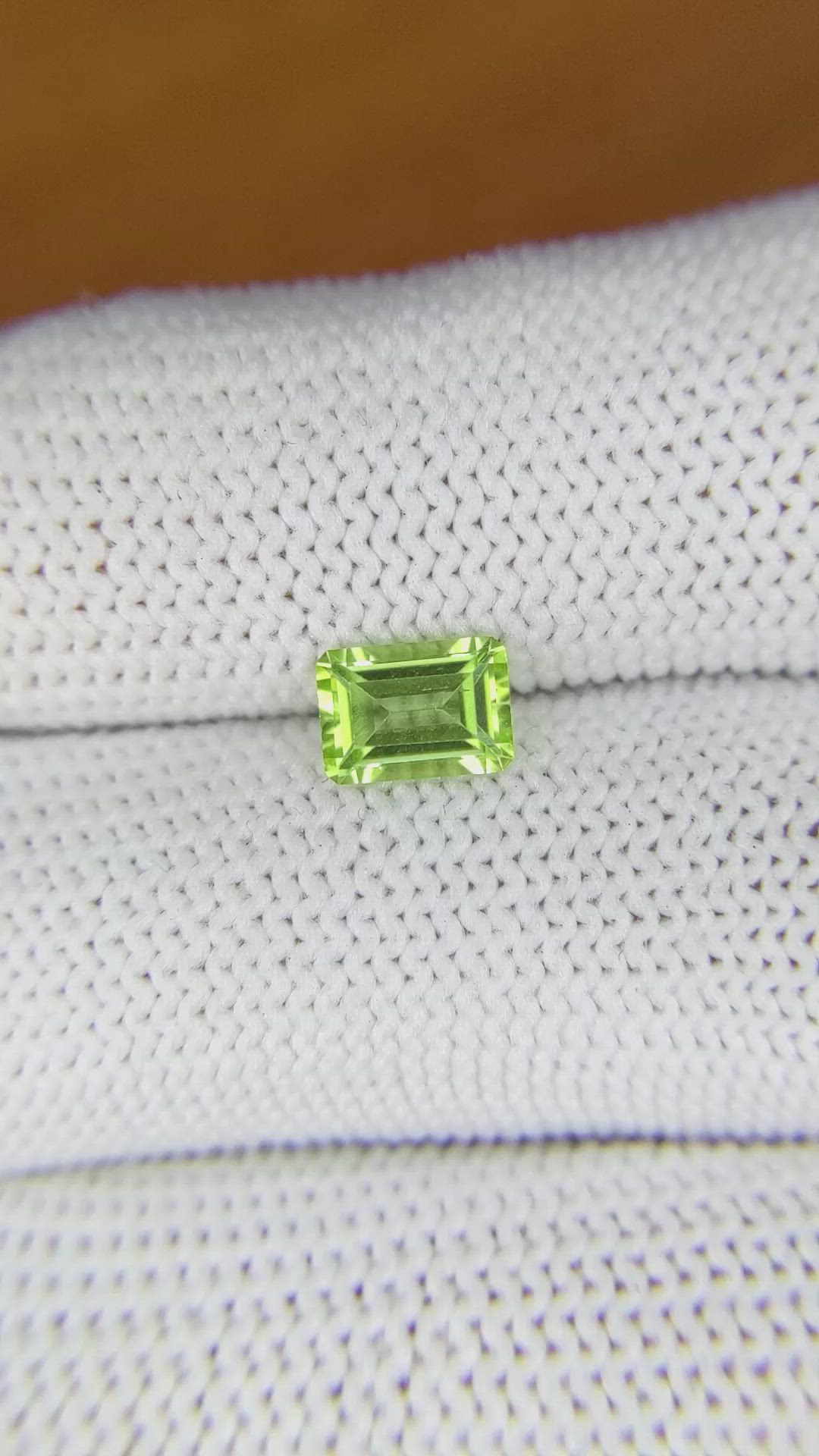 0.92 Ct. Peridot from Madagascar Size Video