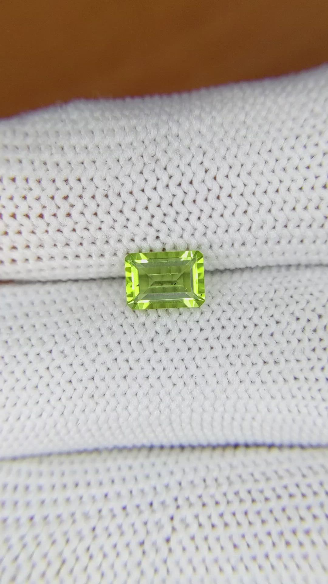 1.07 Ct. Peridot from Madagascar Size Video
