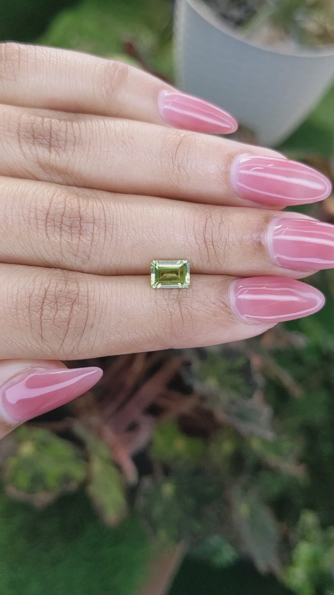 1.07 Ct. Peridot from Madagascar Size Video