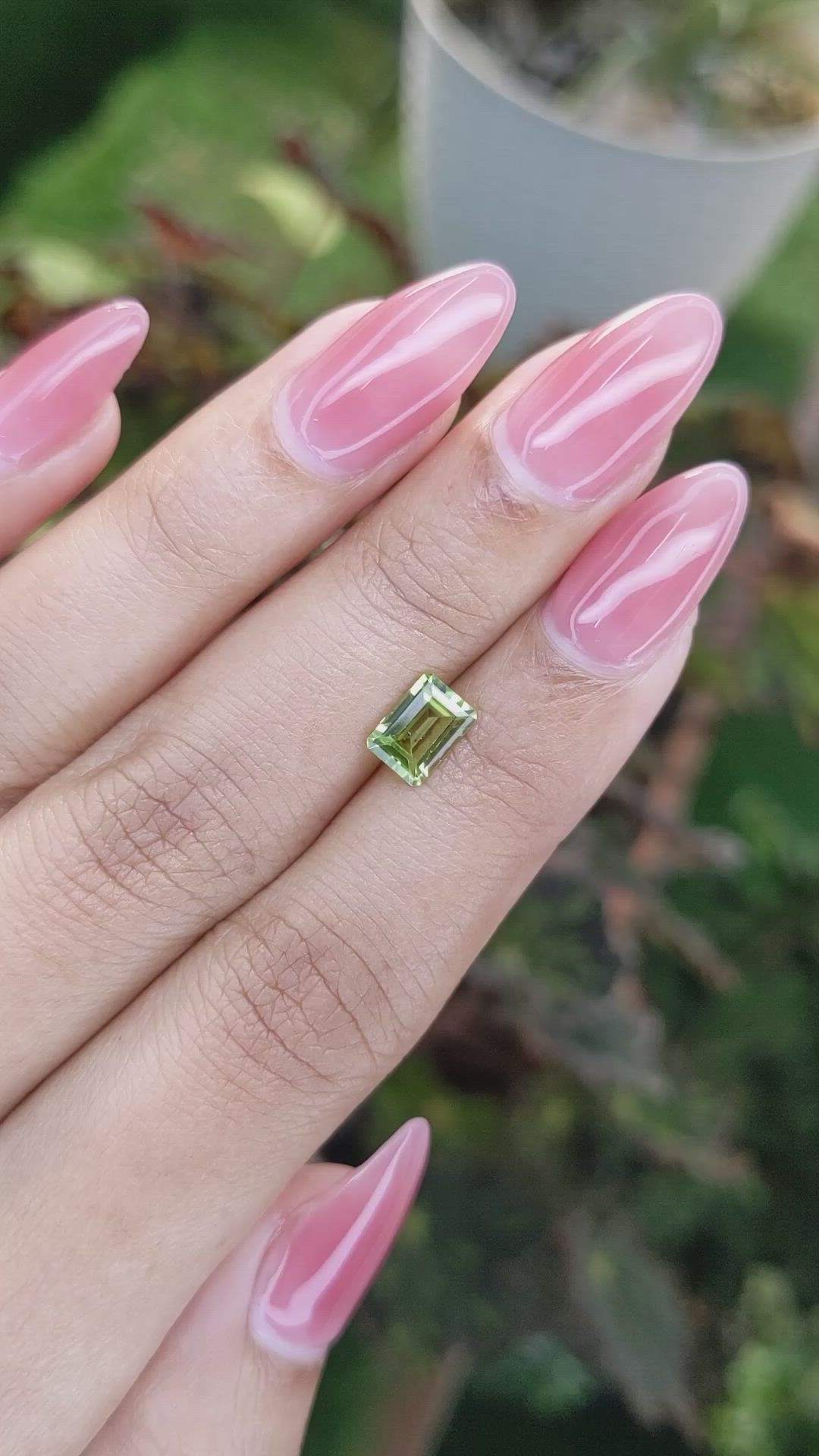 1.07 Ct. Peridot from Madagascar Size Video