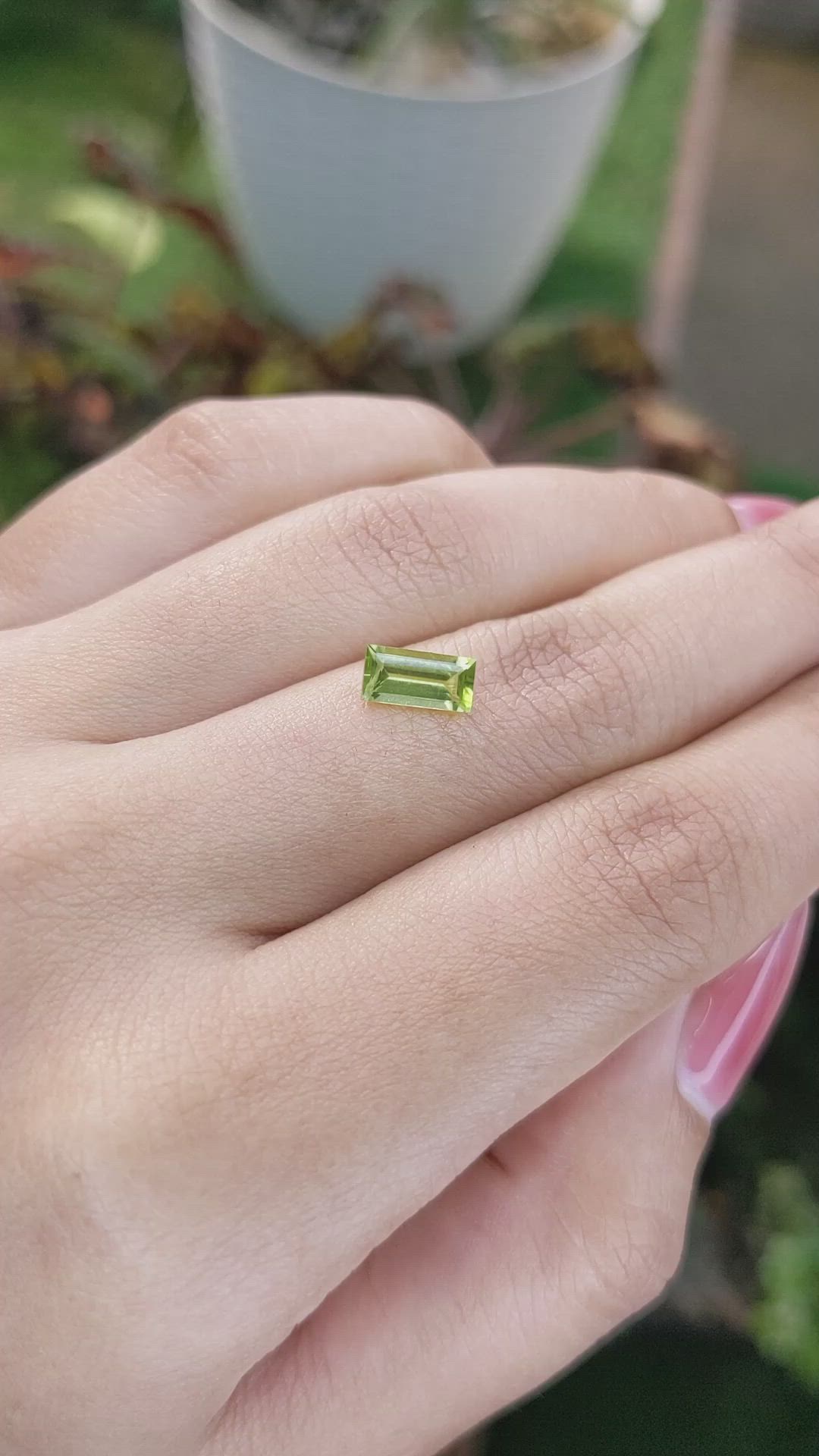 0.85 Ct. Peridot from Madagascar Size Video