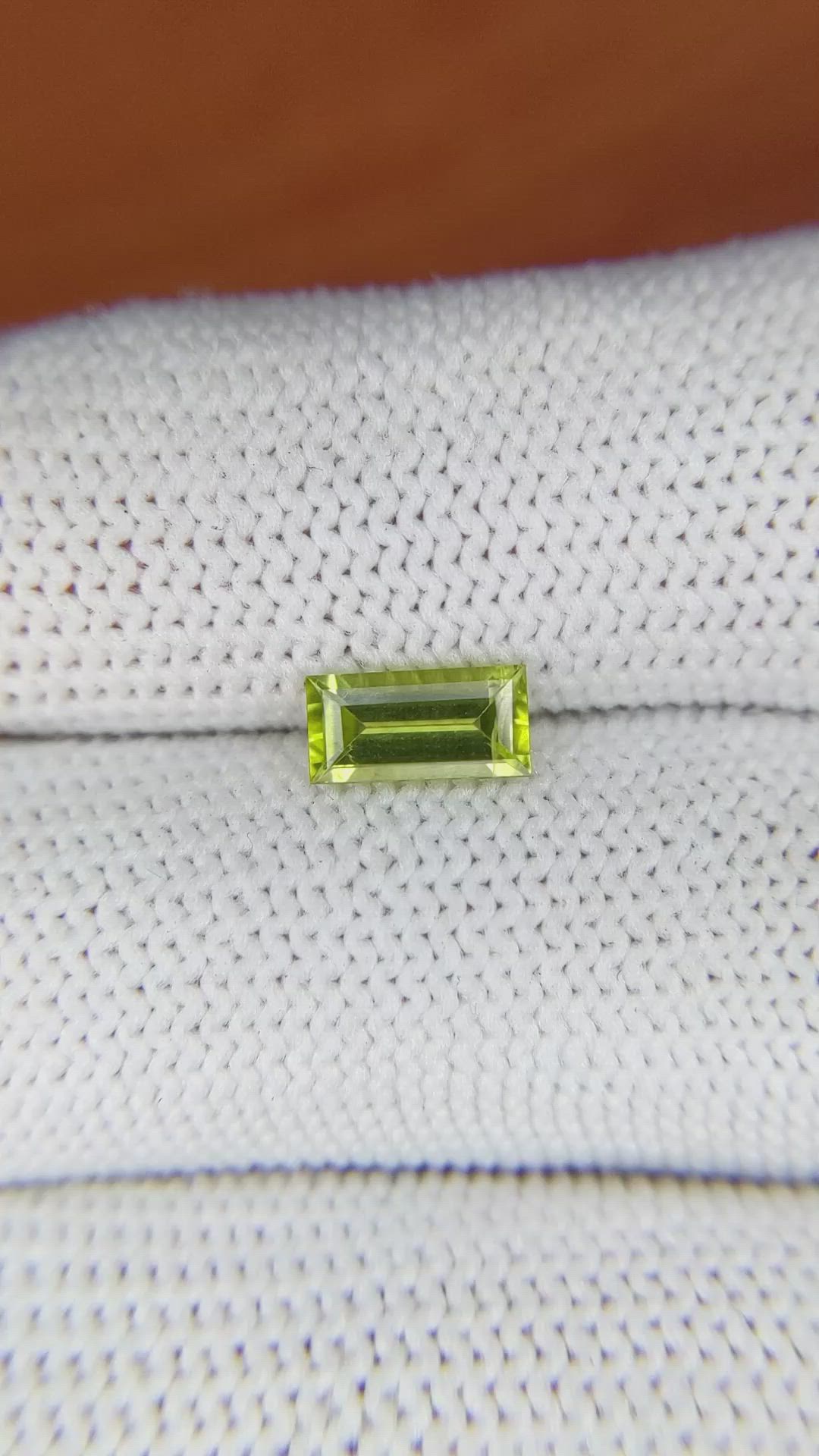 0.85 Ct. Peridot from Madagascar Size Video
