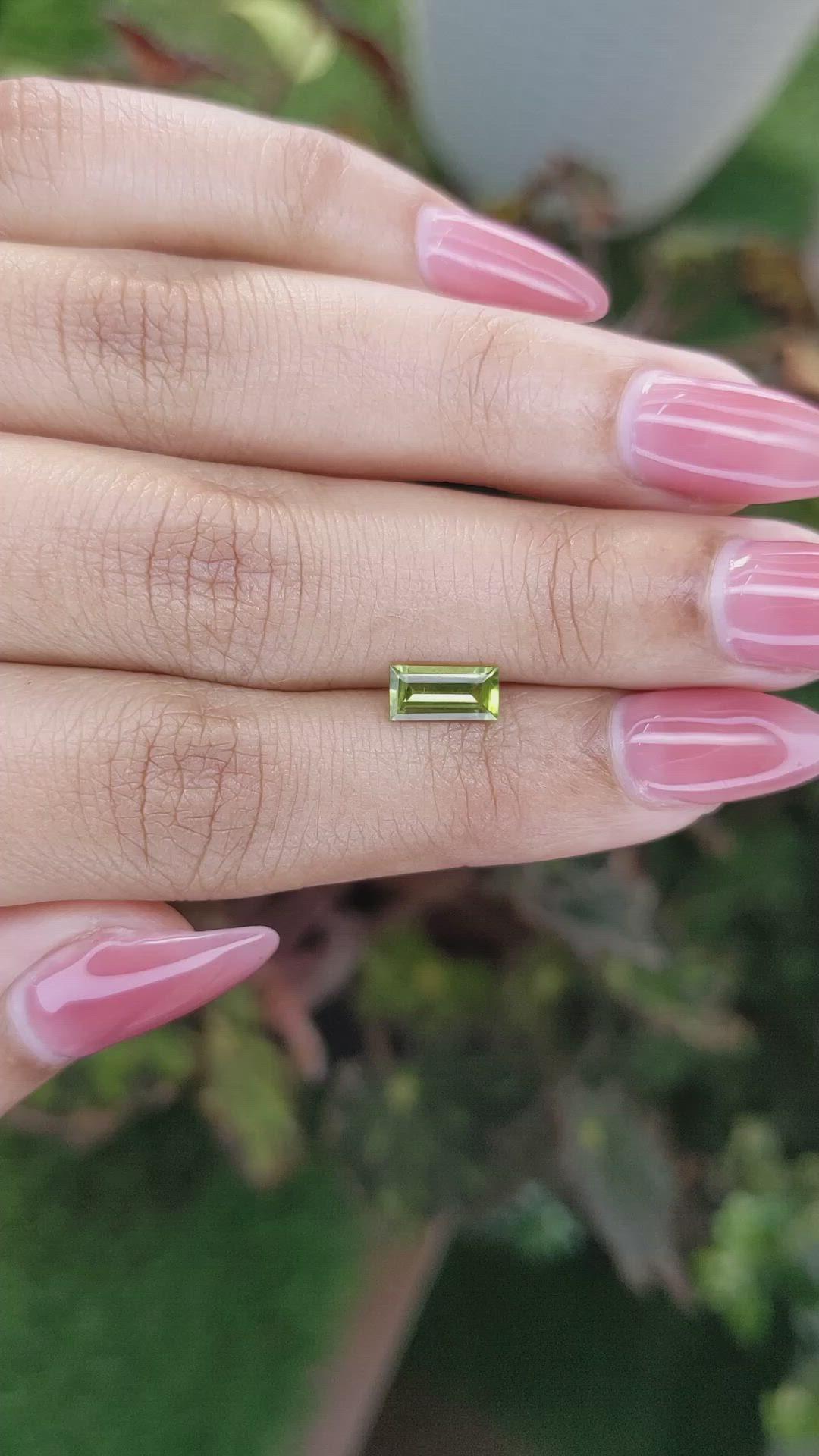 0.85 Ct. Peridot from Madagascar Size Video