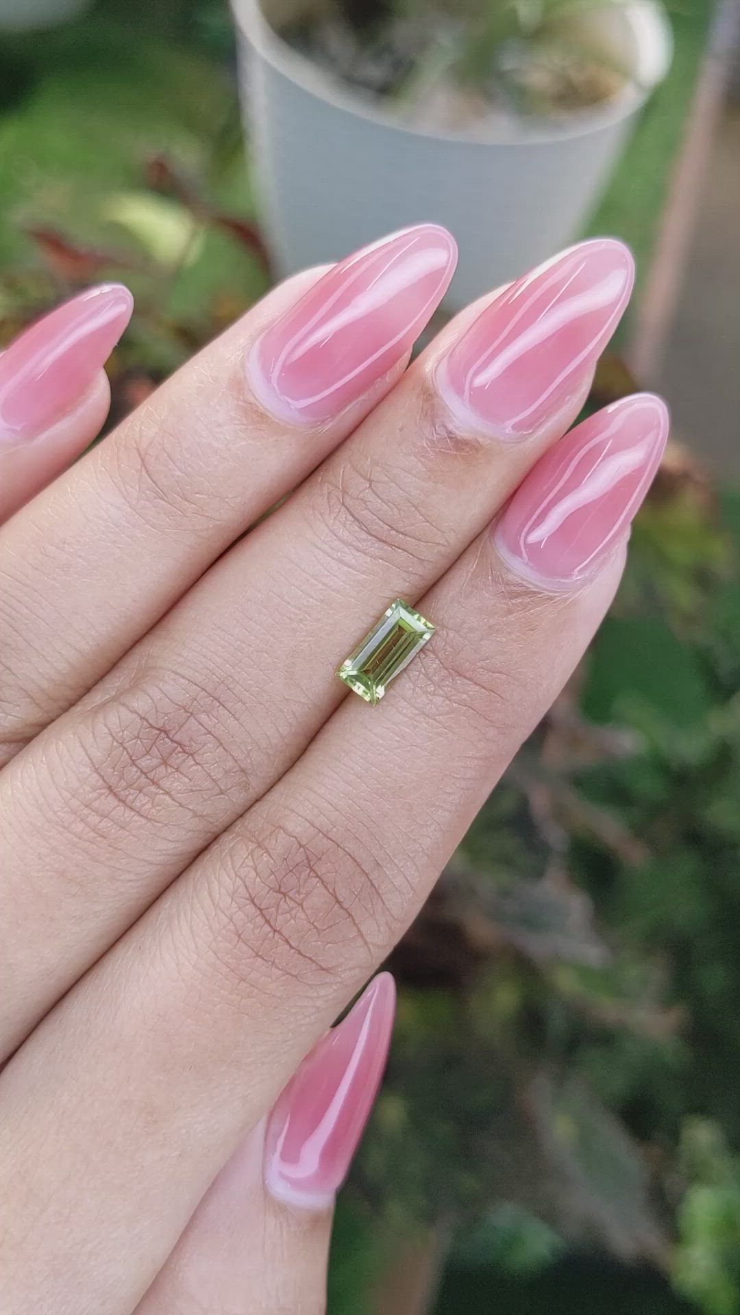 0.83 Ct. Peridot from Madagascar Size Video