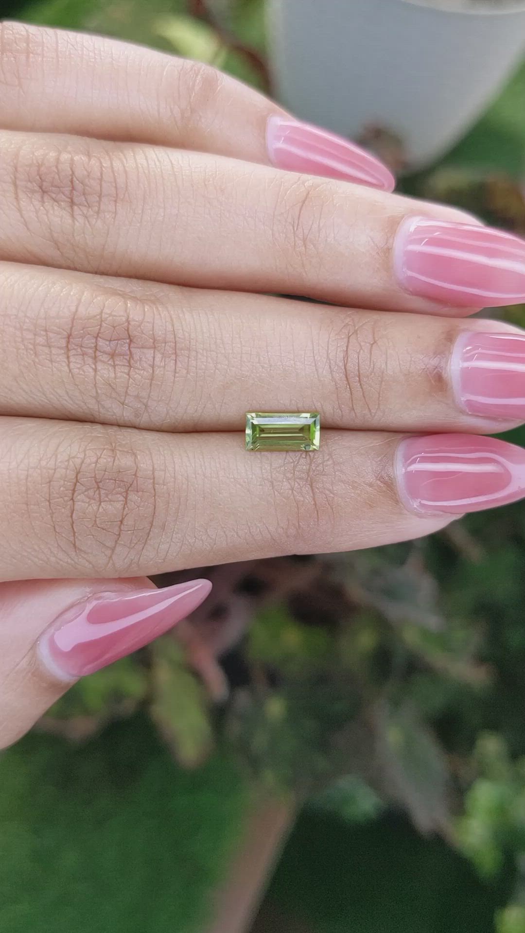 0.83 Ct. Peridot from Madagascar Size Video