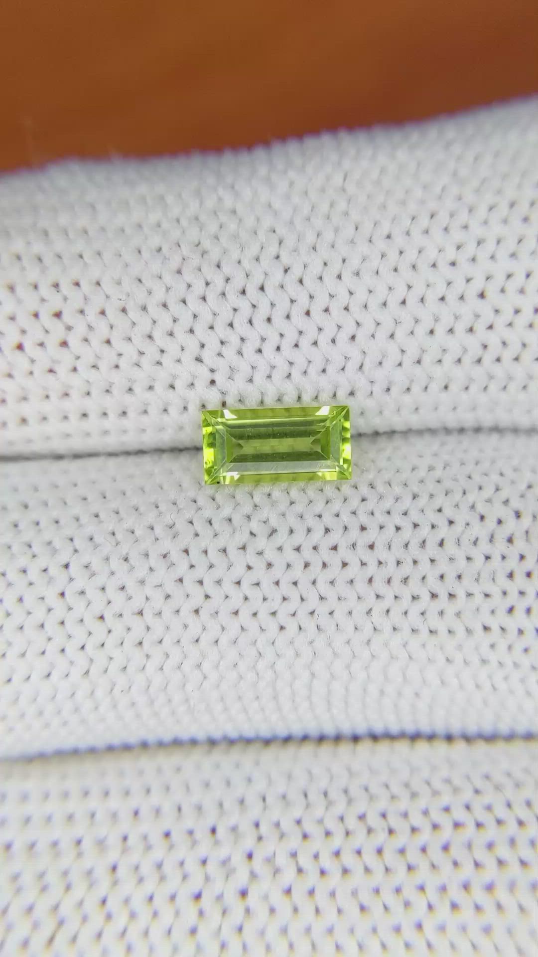 0.83 Ct. Peridot from Madagascar Size Video