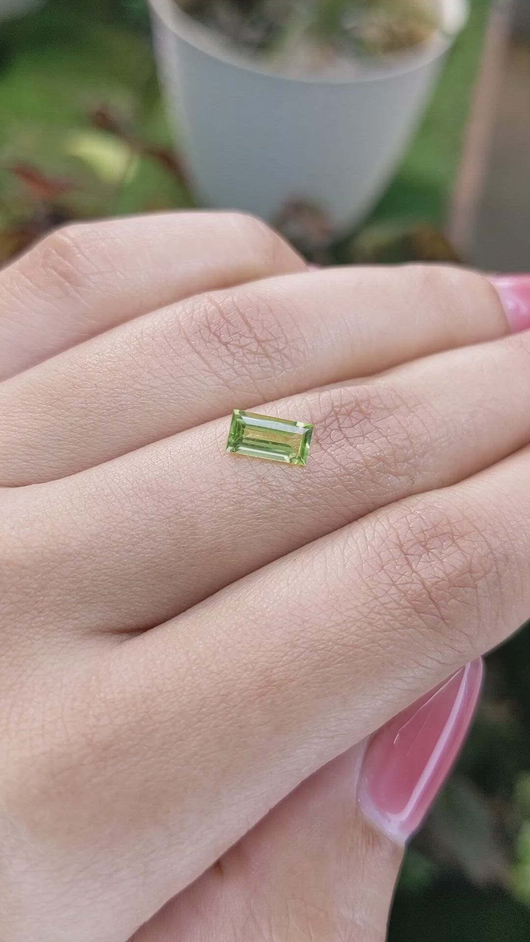 0.83 Ct. Peridot from Madagascar Size Video