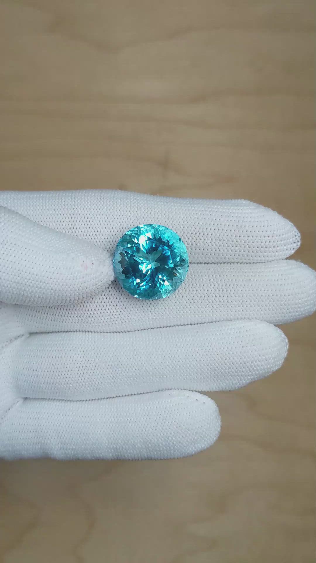20.33 Ct. Aquamarine from Brazil Size Video