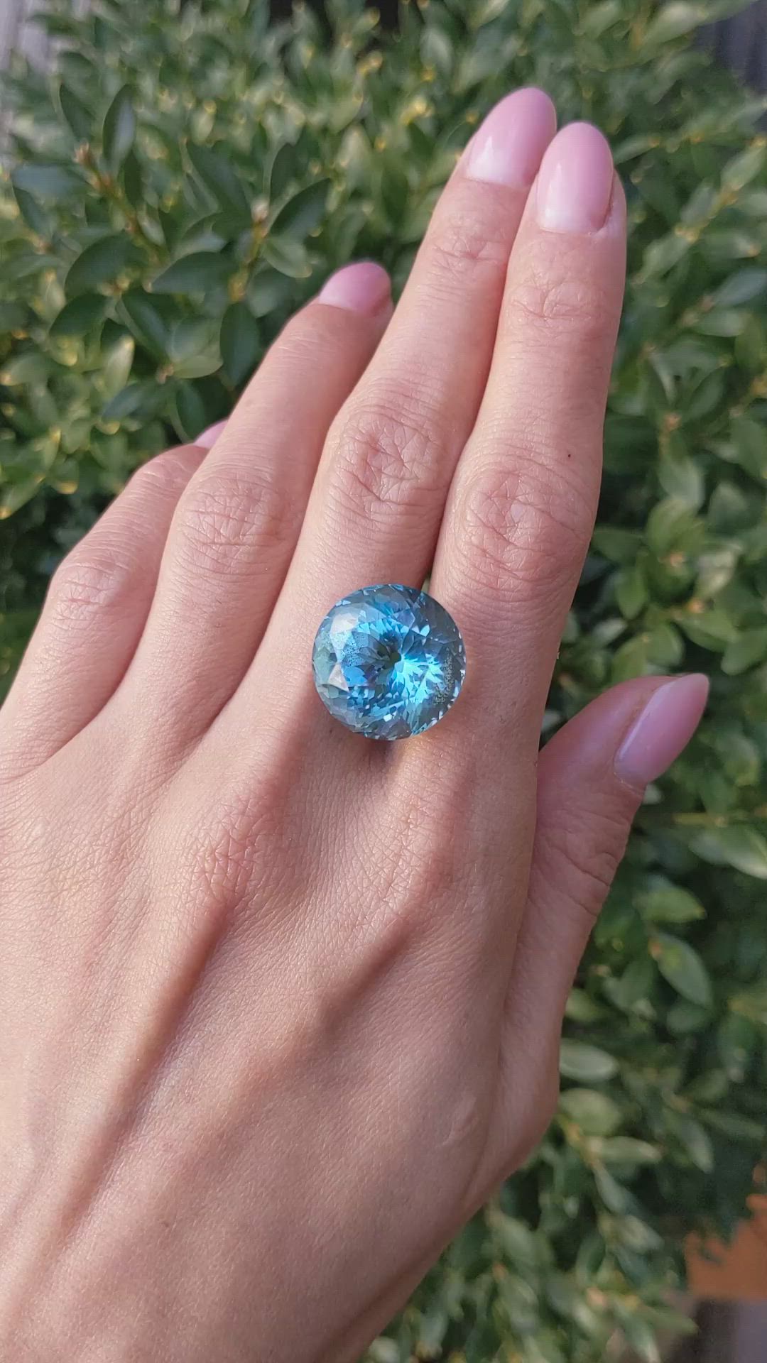 20.33 Ct. Aquamarine from Brazil Size Video