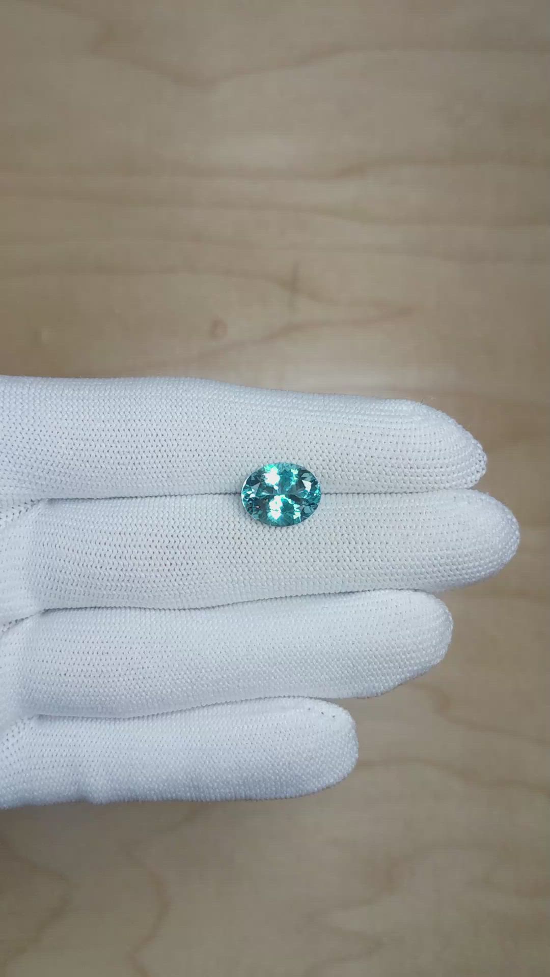 3.79 Ct. Aquamarine from Brazil Size Video