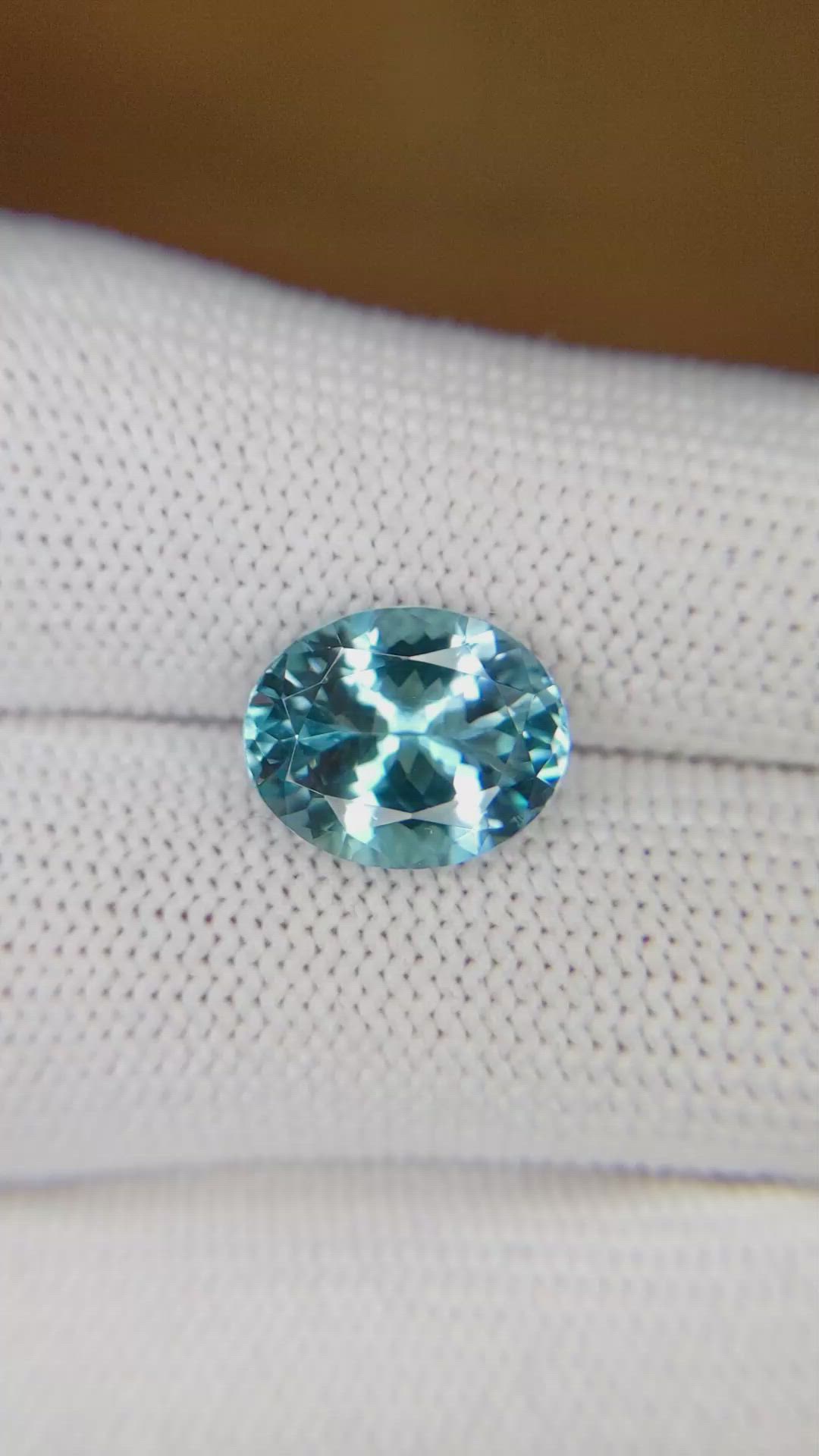 3.79 Ct. Aquamarine from Brazil Size Video