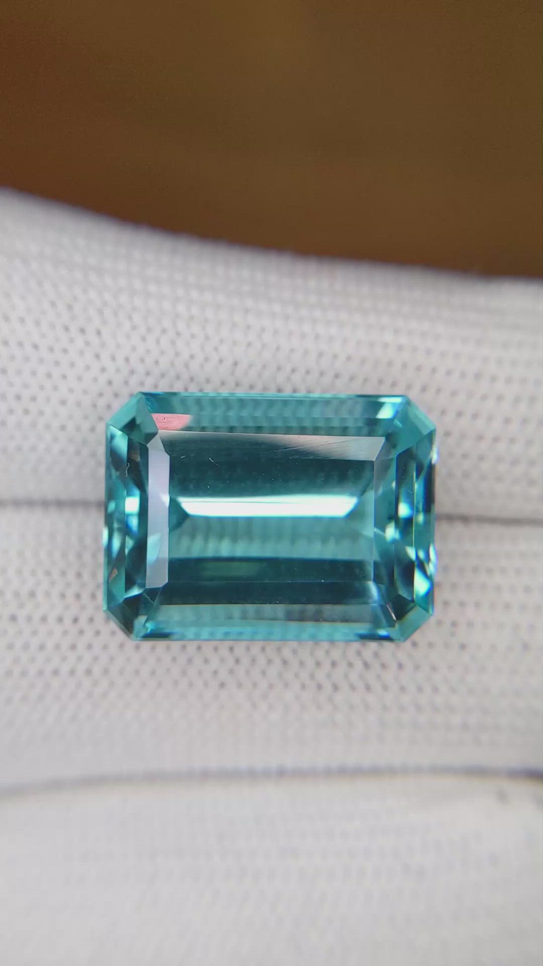 17.68 Ct. Aquamarine from Brazil Size Video