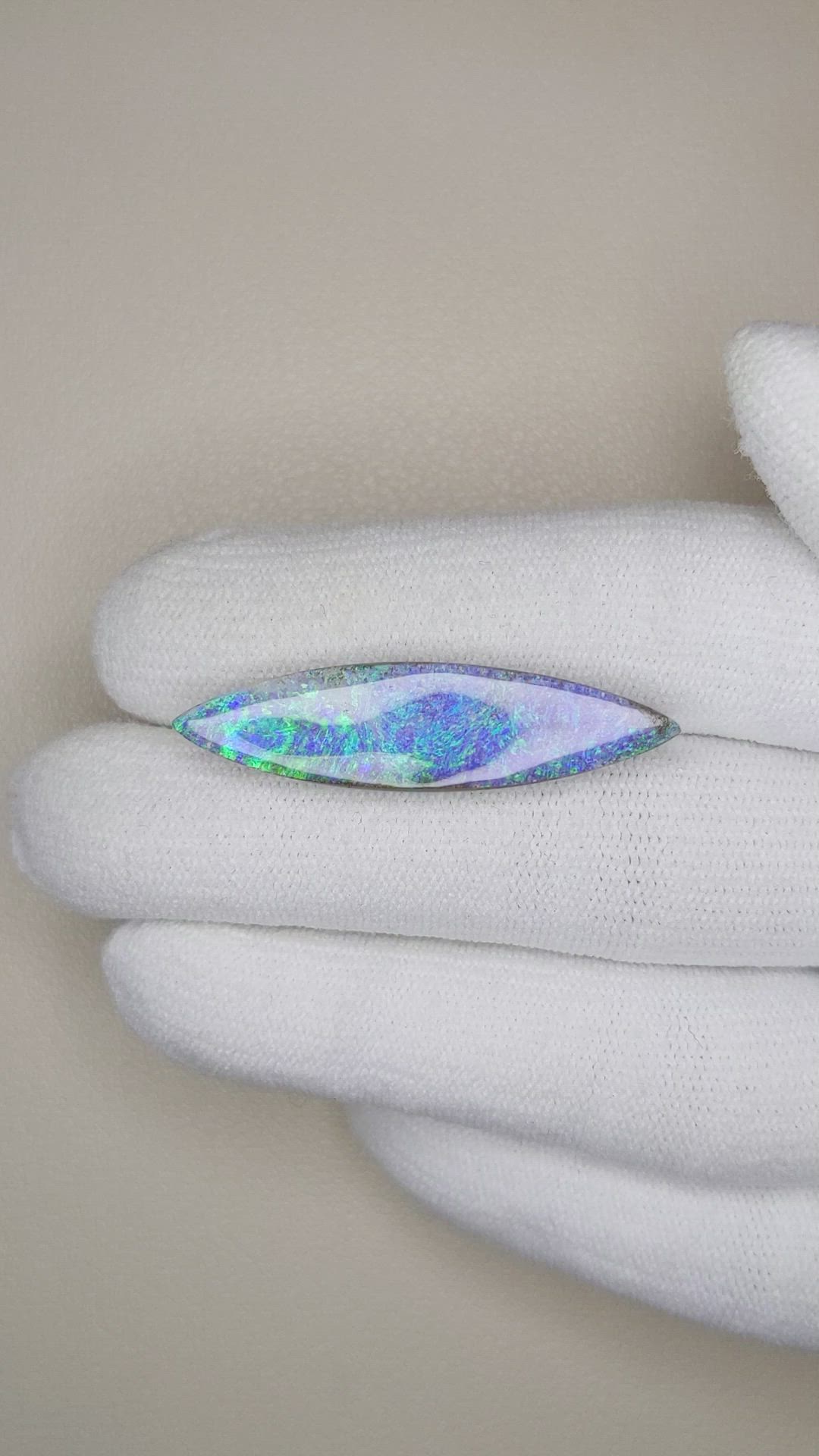 10.50 Ct. Cabochon Boulder Opal from Australia Size Video