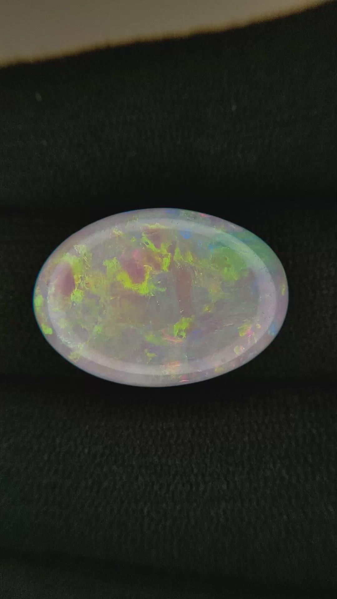 9.59 Ct. Cabochon Boulder Opal from Australia Size Video