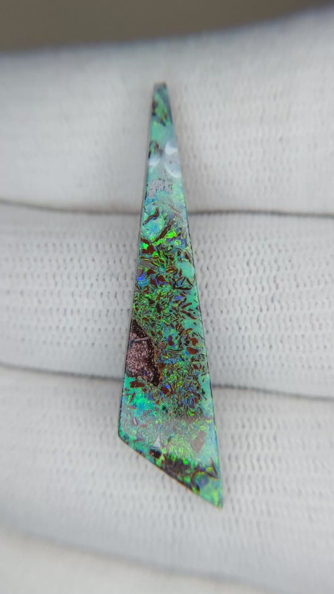 7.75 Ct. Boulder Opal from Australia Size Video