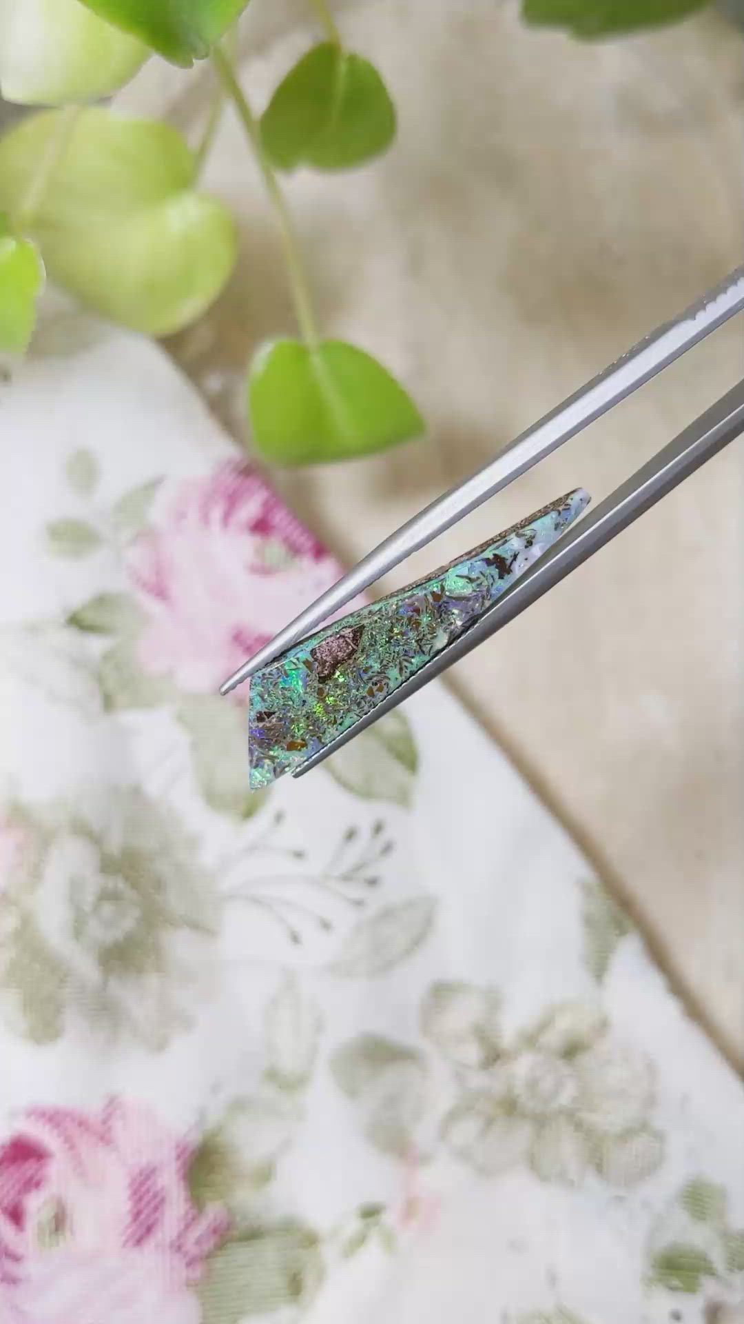 7.75 Ct. Boulder Opal from Australia Size Video