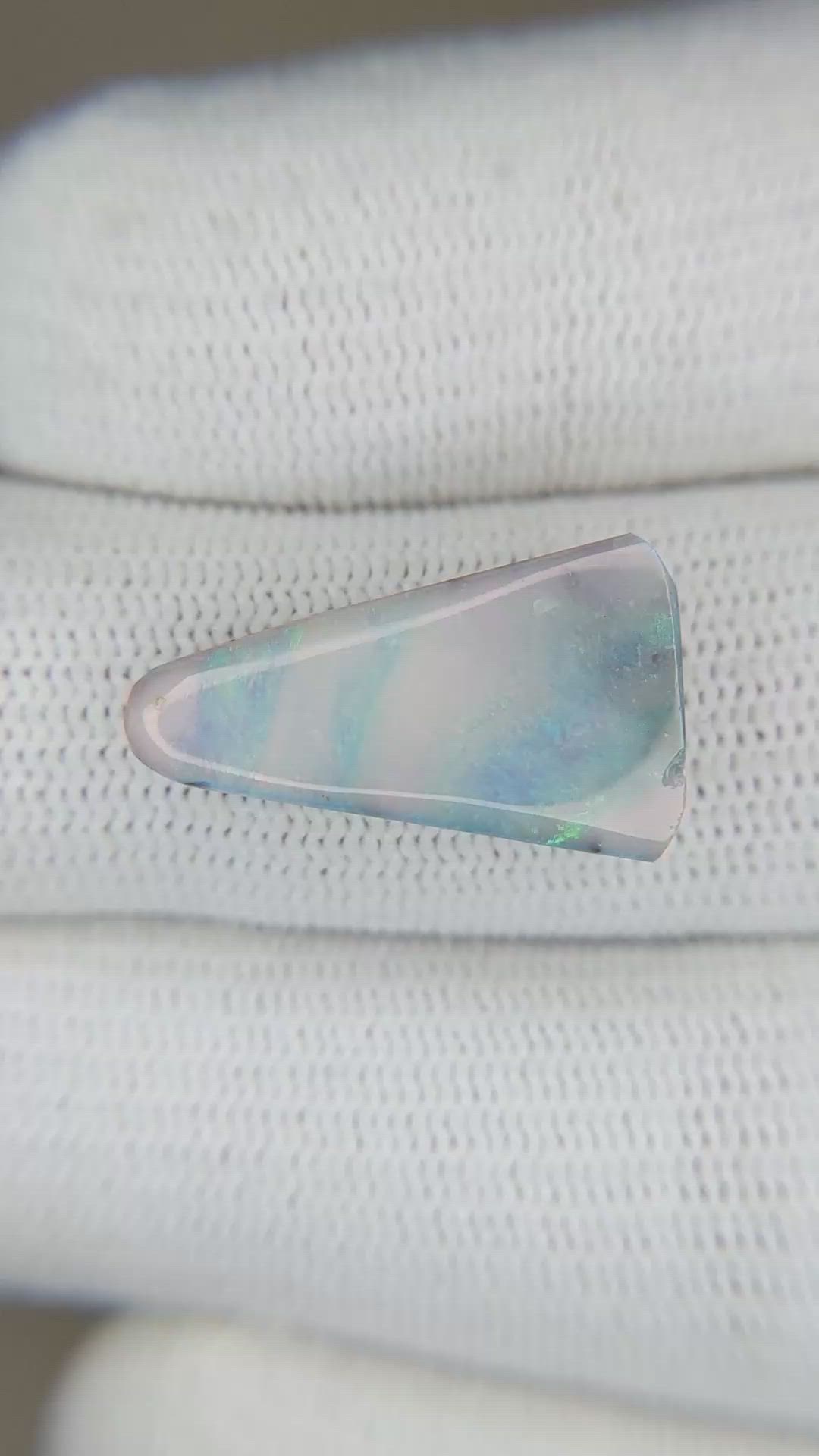 6.66 Ct. Cabochon Boulder Opal from Australia Size Video