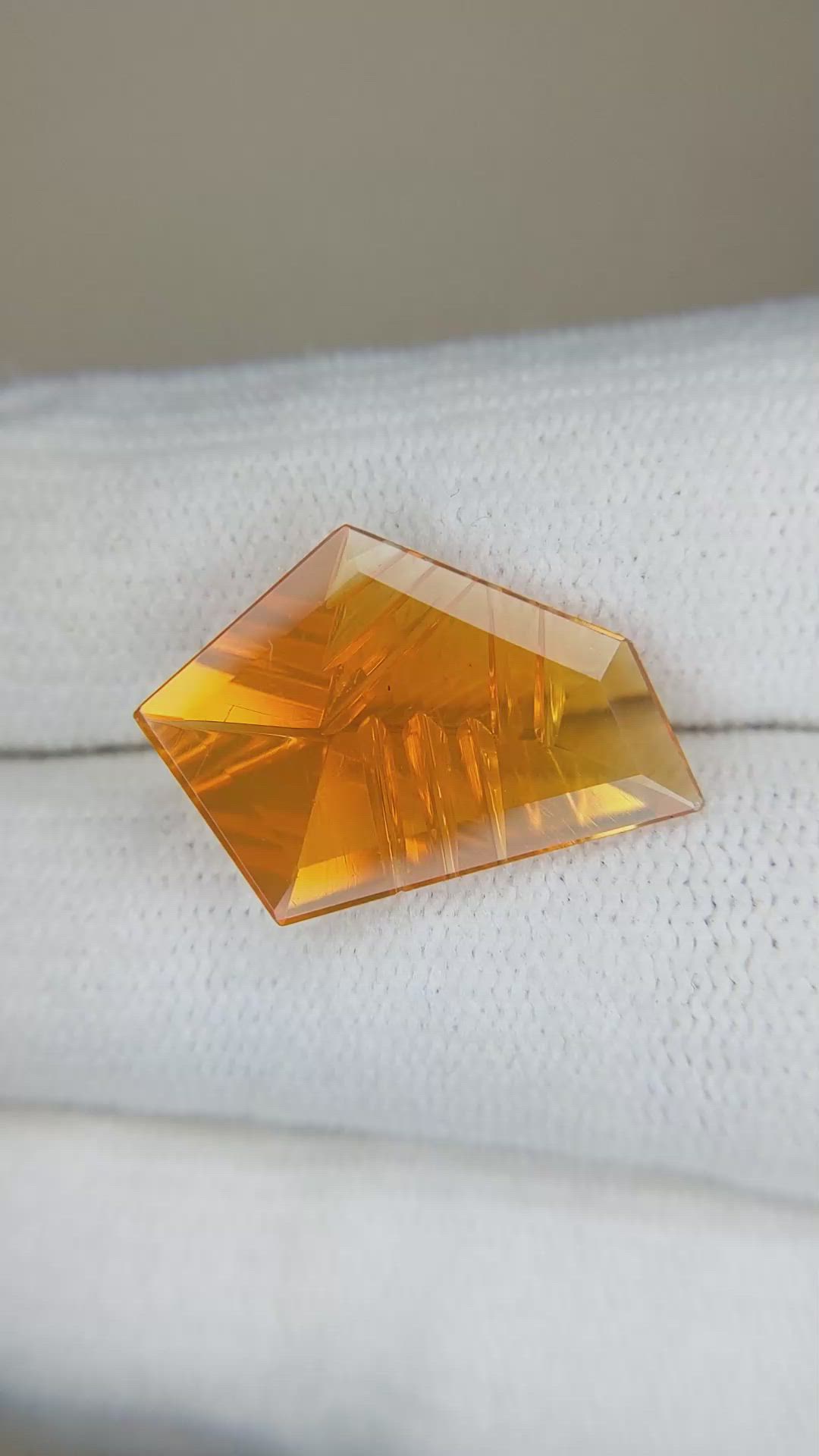 4.53 Ct. Fire Opal from Mexico Size Video