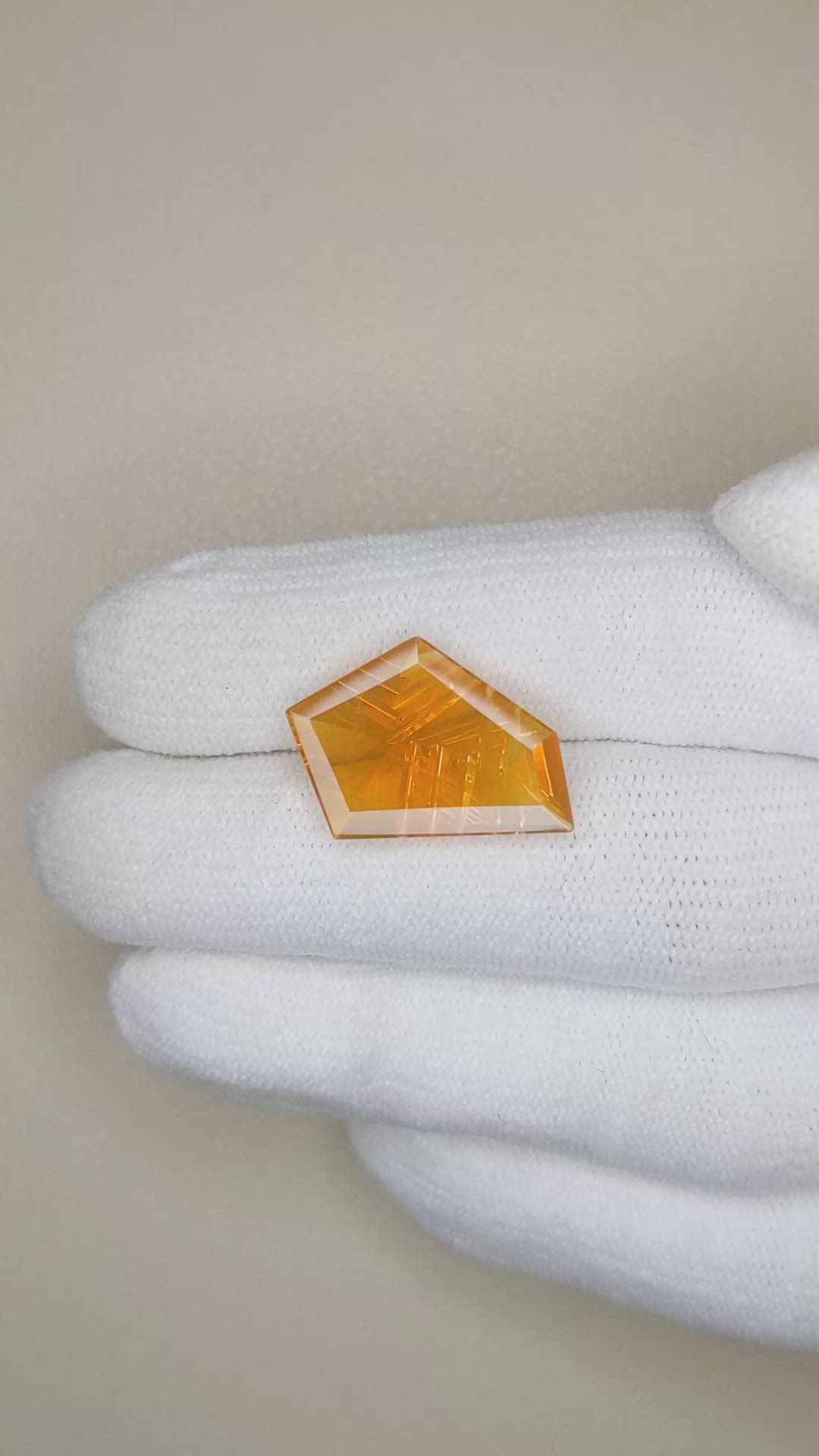 4.53 Ct. Fire Opal from Mexico Size Video