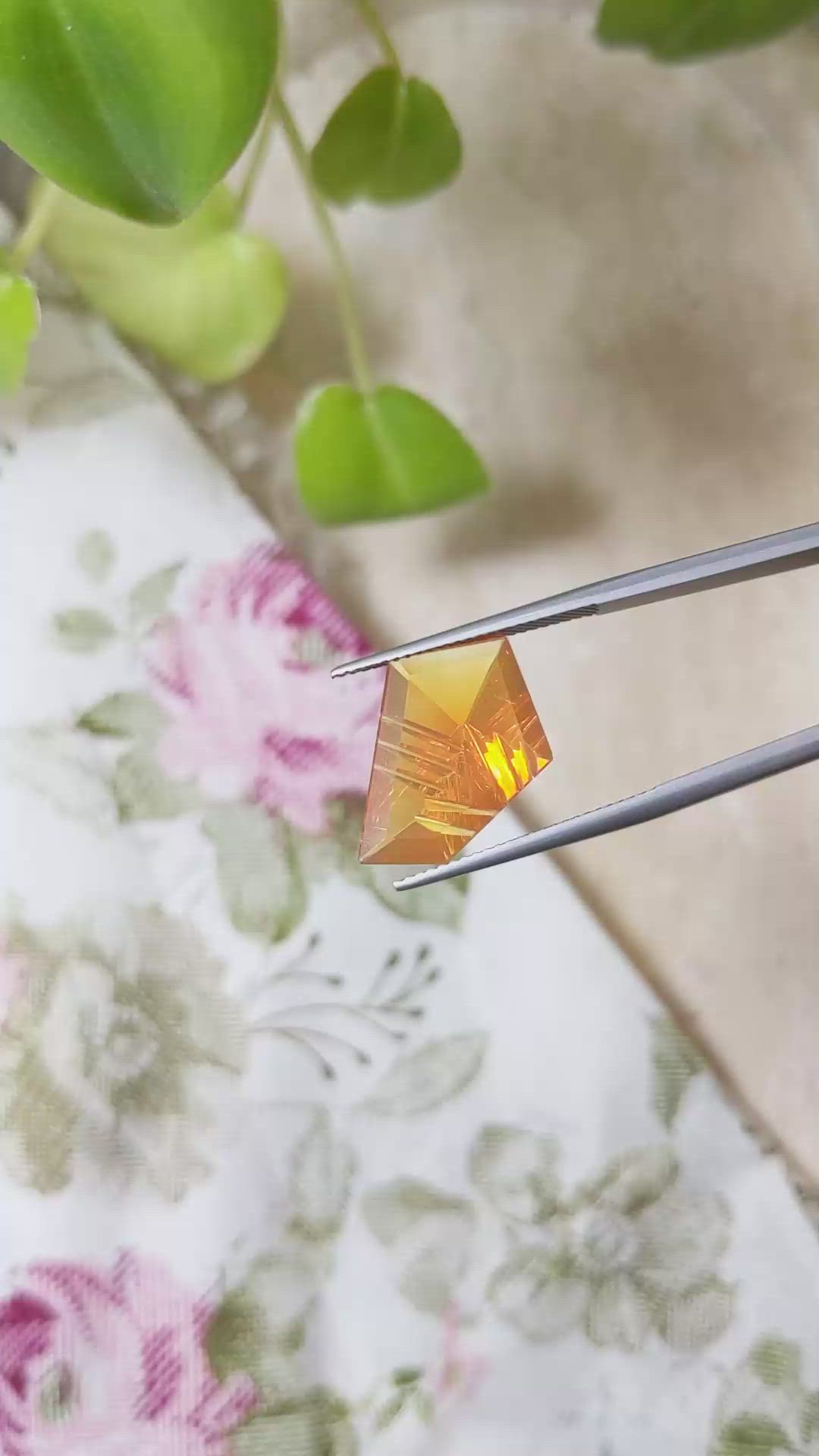 4.53 Ct. Fire Opal from Mexico Size Video