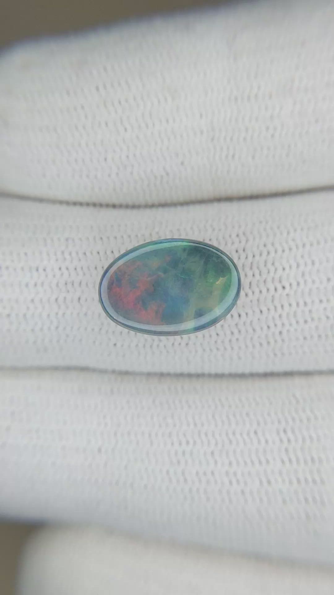 3.36 Ct. Cabochon Boulder Opal from Australia Size Video
